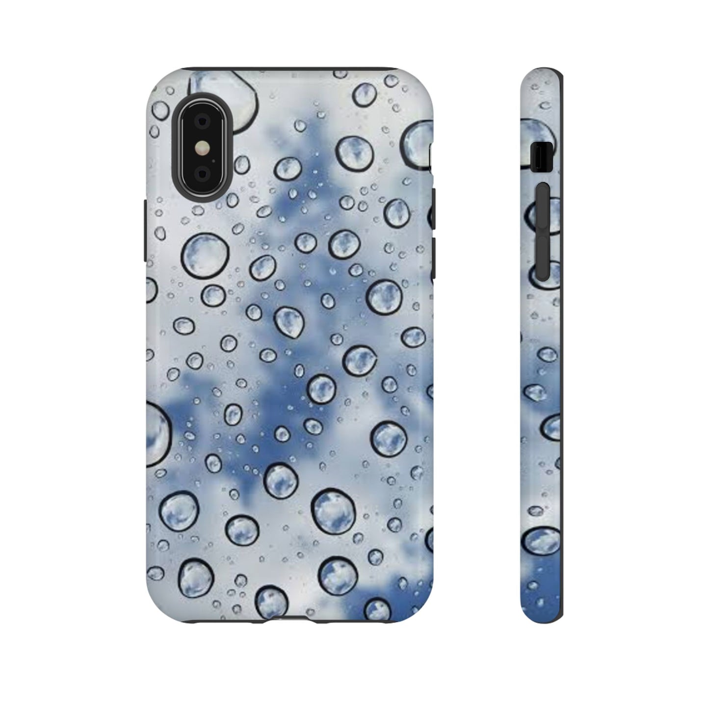 Blue Water Droplet Phone Case, Tough Cases for Protection, Stylish Cellphone Cover, Unique Gifts for Her, Durable and Trendy
