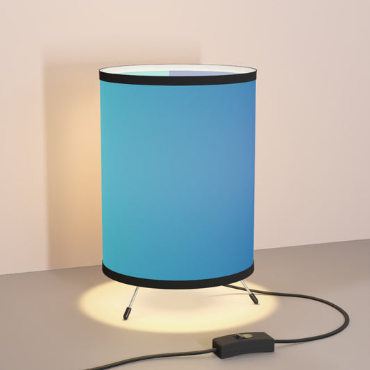 Tripod Lamp - Stylish Blue Gradient Shade for Home Decor, Modern Lighting, Table Lamp, Living Room Decor, Gift for Homeowners