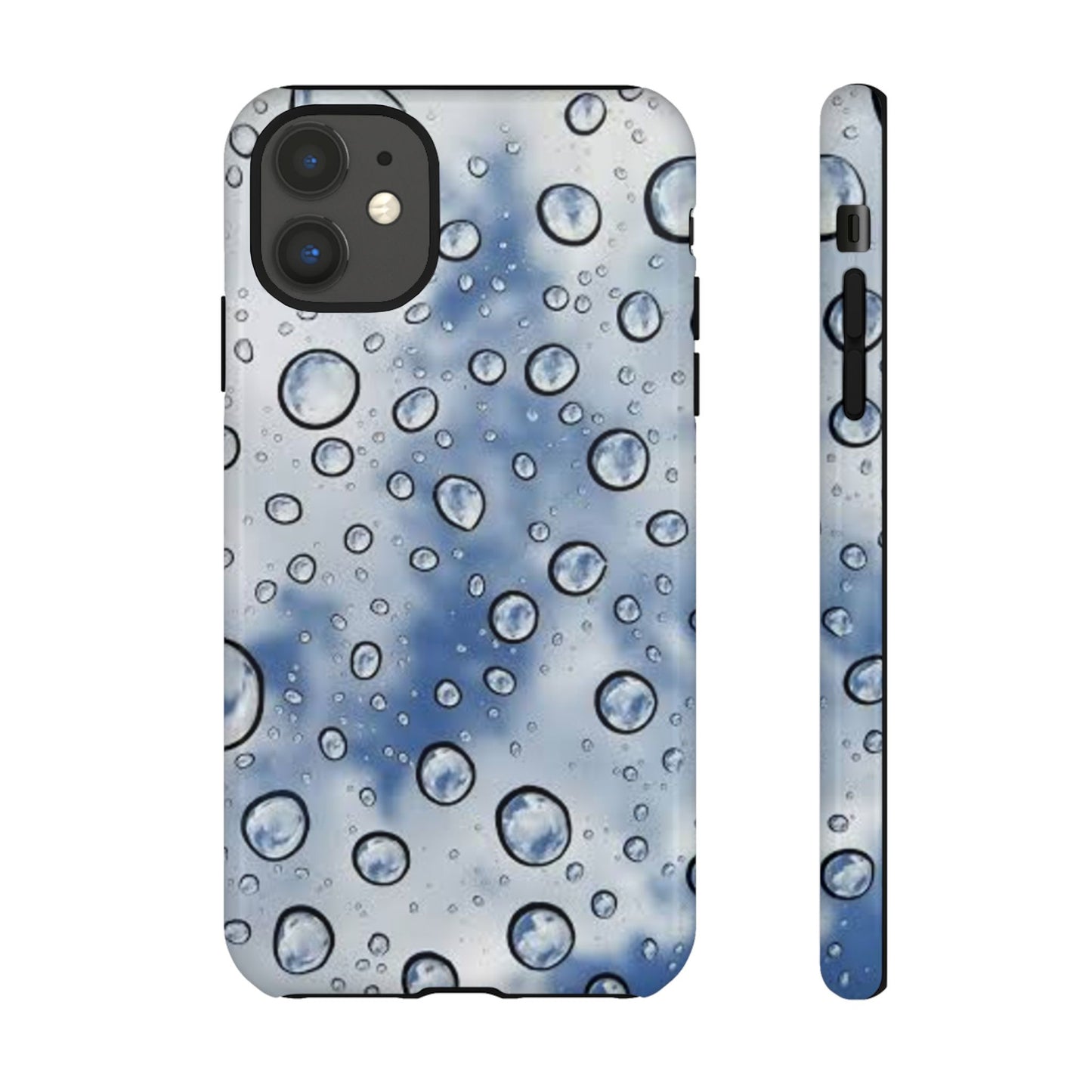 Blue Water Droplet Phone Case, Tough Cases for Protection, Stylish Cellphone Cover, Unique Gifts for Her, Durable and Trendy