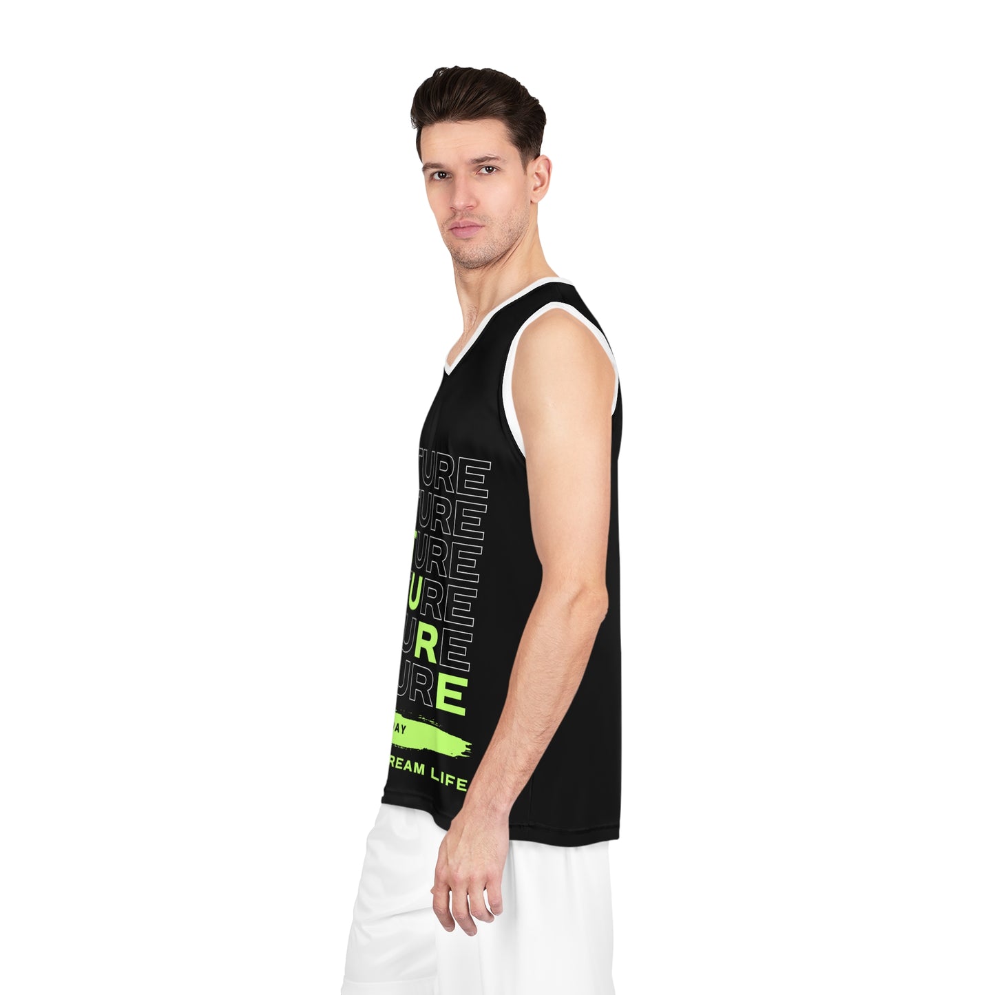 Future Aspirations Basketball Jersey, Stylish Sportswear for Dreamers, Fitness Gear, Motivational Apparel, Gifts for Athletes