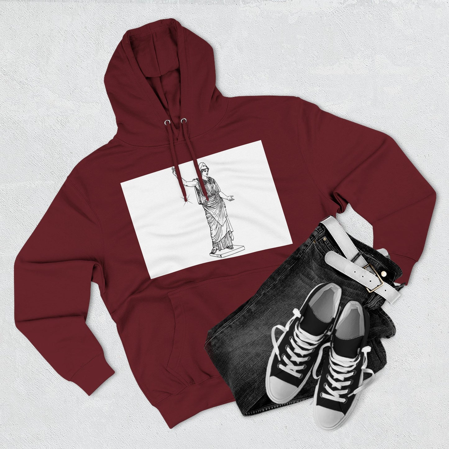 Artistic Fleece Hoodie - Cozy Streetwear for Creative Souls | Gift for Artists, Fashion Lovers, Stylish Comfort