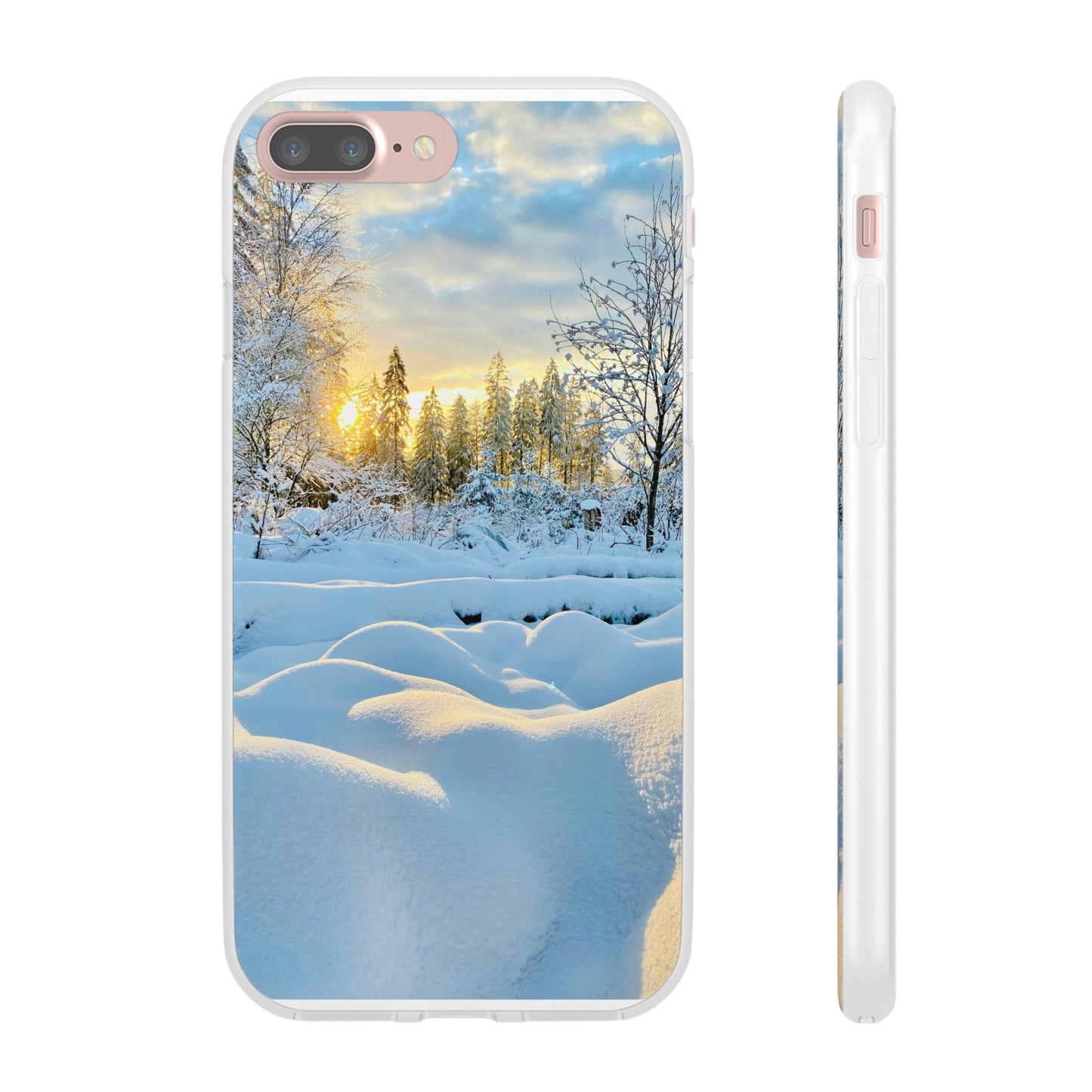 Winter Landscape Flexi Cases, Nature Phone Cover, Scenic Case, Holiday Gift, Seasonal Accessory, Outdoor Lover's Item