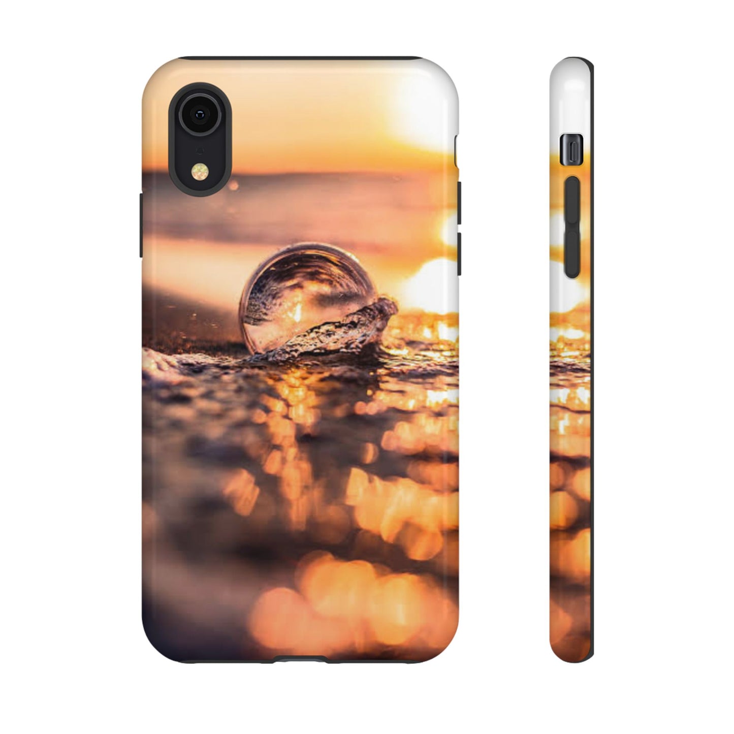 Sunset Bubble Phone Case, Tough Cases, Beach Lover Gift, Summer Vibes, Cell Phone Accessories, Unique Design, Nature Photography
