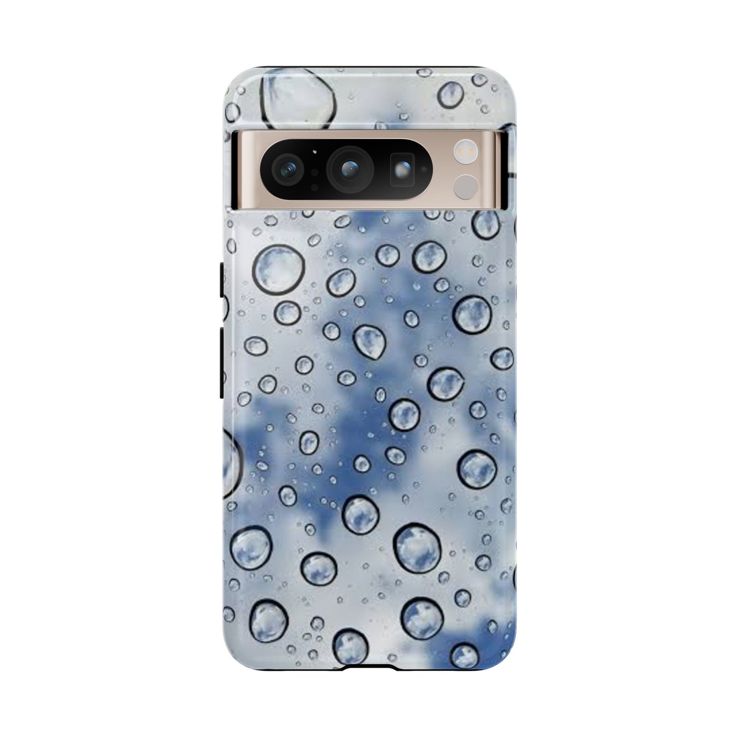 Blue Water Droplet Phone Case, Tough Cases for Protection, Stylish Cellphone Cover, Unique Gifts for Her, Durable and Trendy