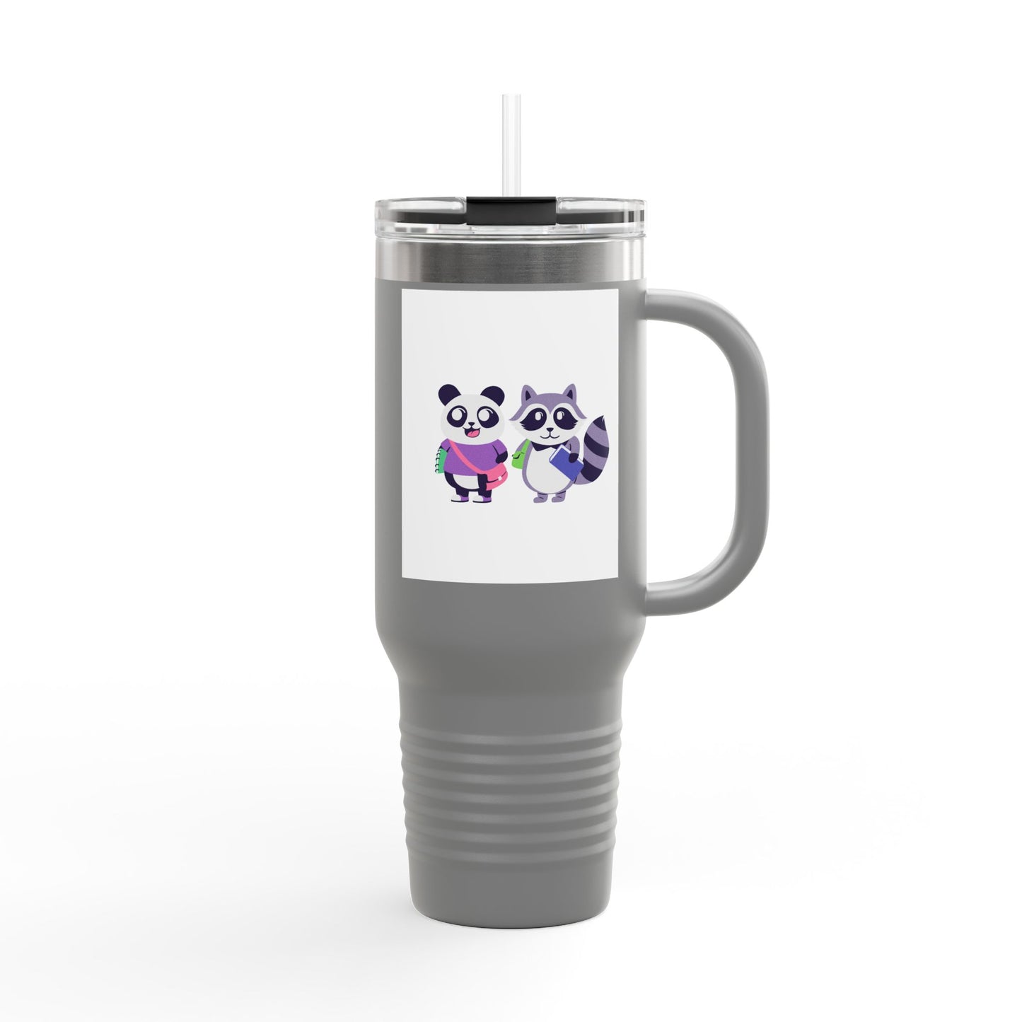 Cute Animal Insulated Travel Mug, 40oz - Perfect for Coffee Lovers, Kids, Gifts, Adventures, & Parties