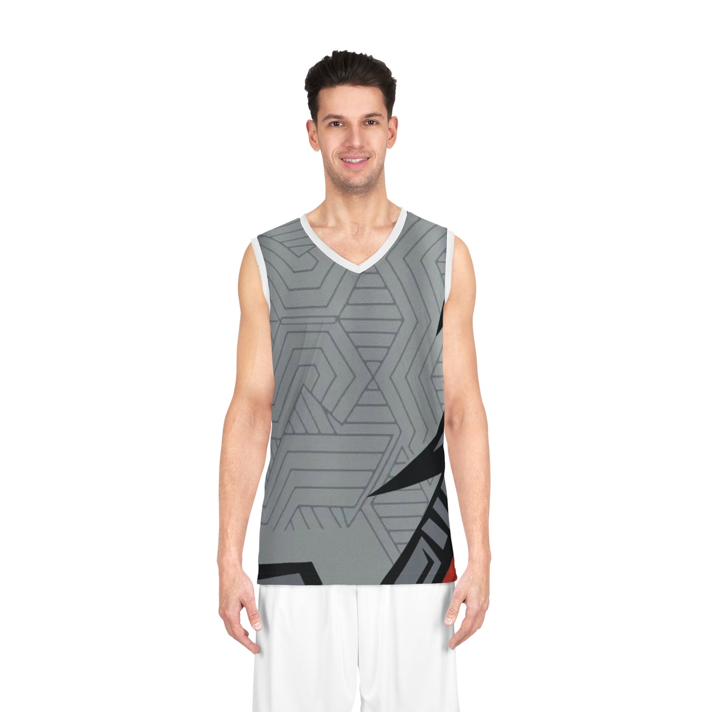 Bold Graphic Basketball Jersey for Sports Lovers, Gym Wear, Team Spirit, Casual Style, Gifts for Athletes