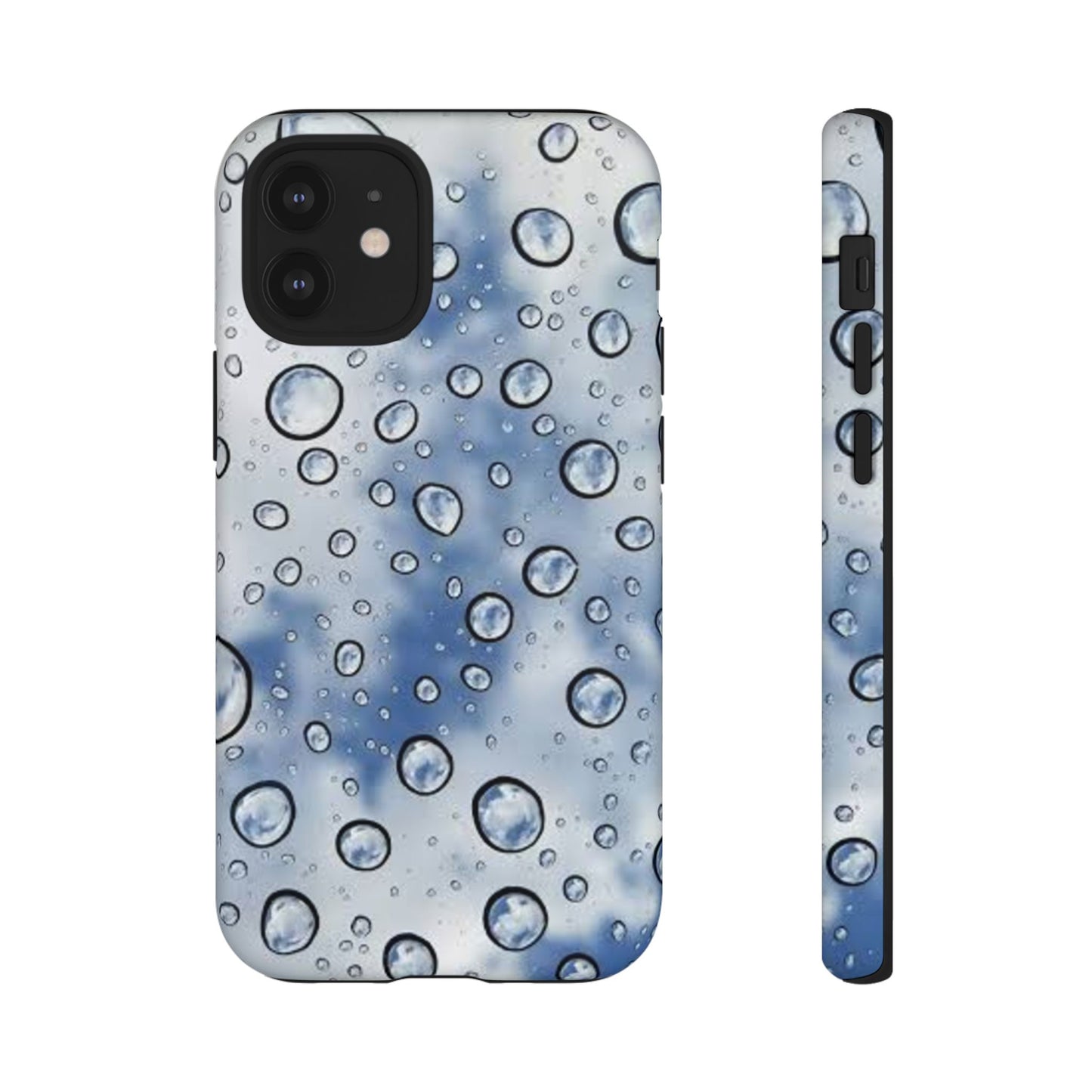 Blue Water Droplet Phone Case, Tough Cases for Protection, Stylish Cellphone Cover, Unique Gifts for Her, Durable and Trendy