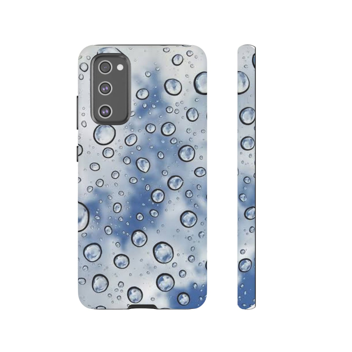 Blue Water Droplet Phone Case, Tough Cases for Protection, Stylish Cellphone Cover, Unique Gifts for Her, Durable and Trendy