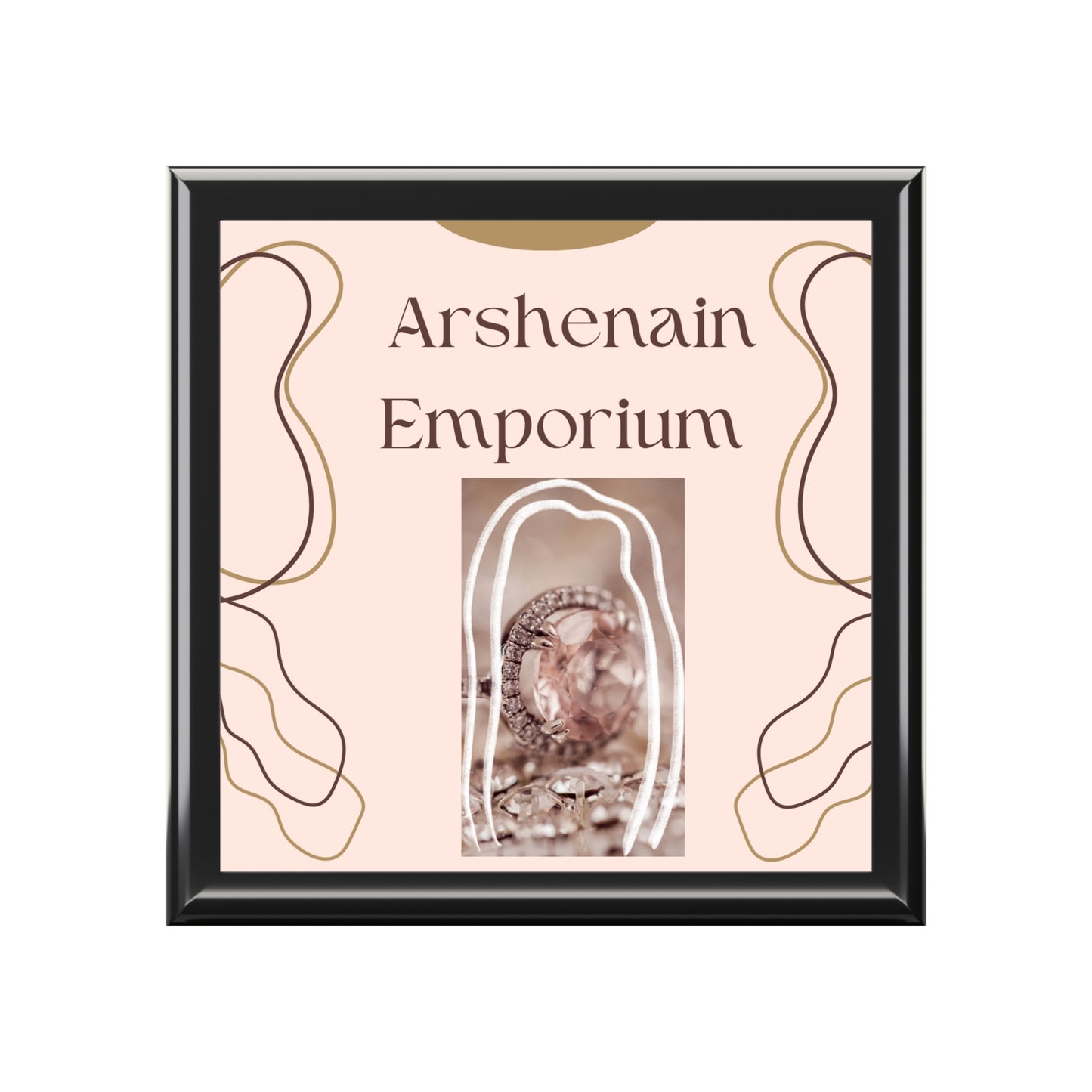 Elegant Jewelry Box with Personalized Design | Gift for Her, Ring Organizer, Wedding Keepsake, Travel Storage, Home Décor
