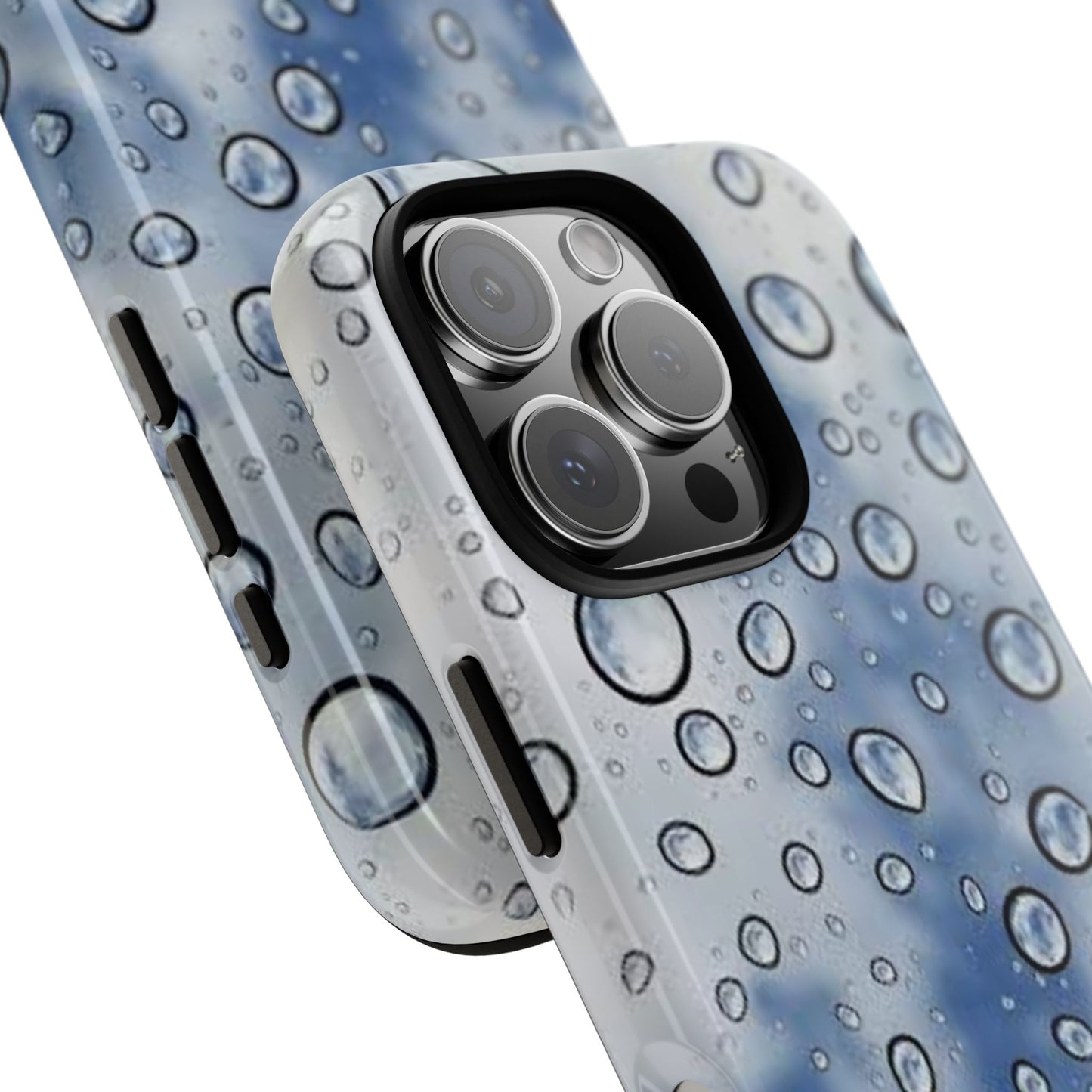Blue Water Droplet Phone Case, Tough Cases for Protection, Stylish Cellphone Cover, Unique Gifts for Her, Durable and Trendy