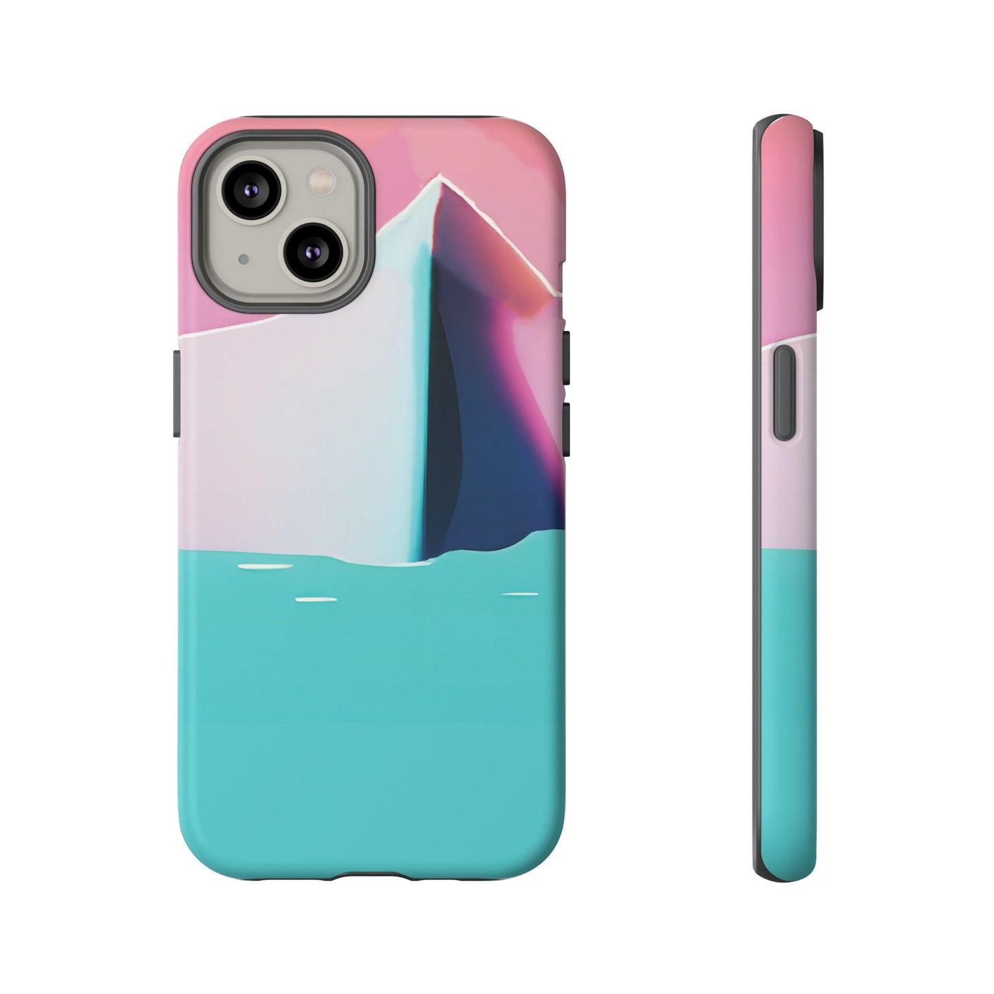 Trendy Phone Case - Abstract Iceberg Design, Phone Cover, Gift for Her, Unique Tech Accessory, Cool Aesthetic