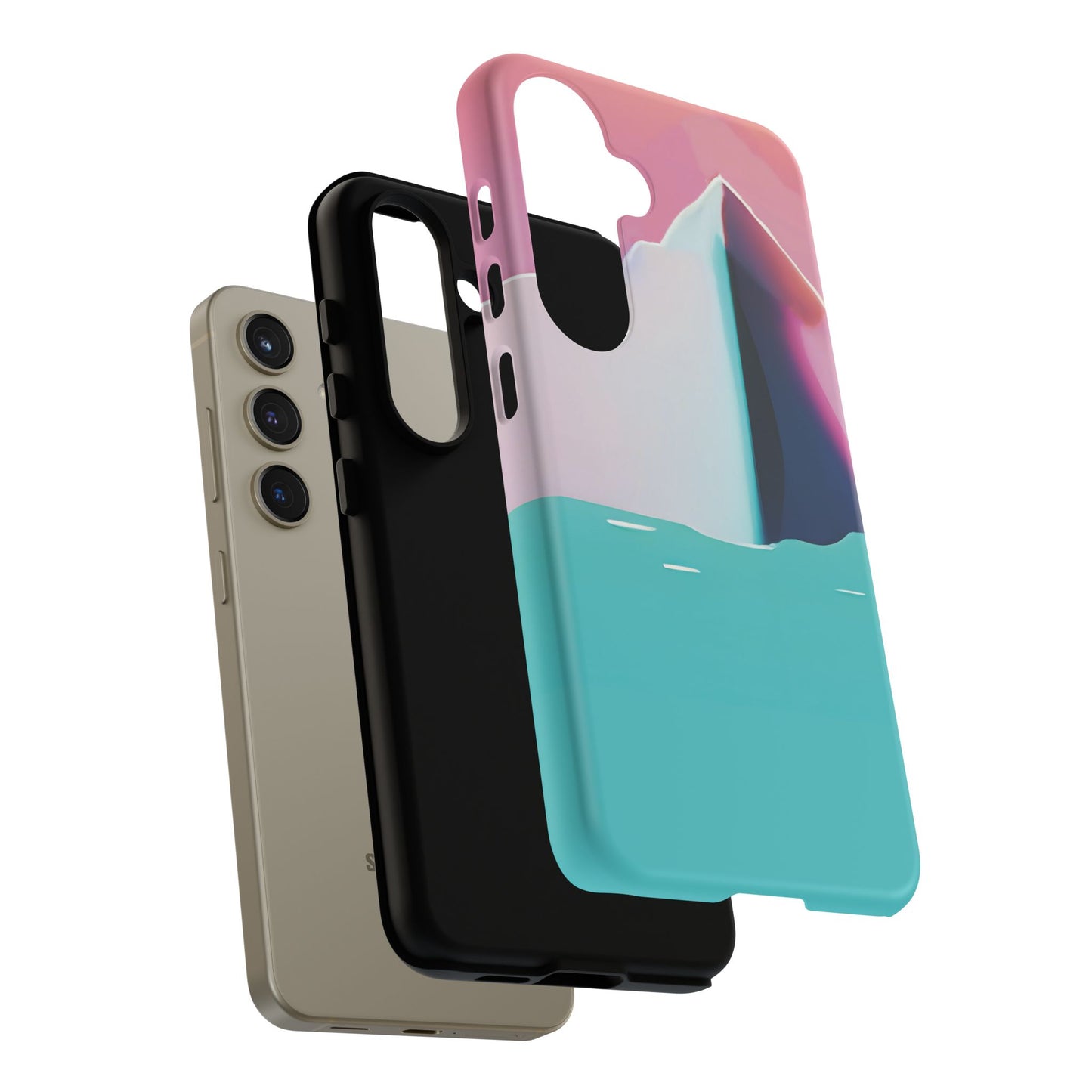 Trendy Phone Case - Abstract Iceberg Design, Phone Cover, Gift for Her, Unique Tech Accessory, Cool Aesthetic