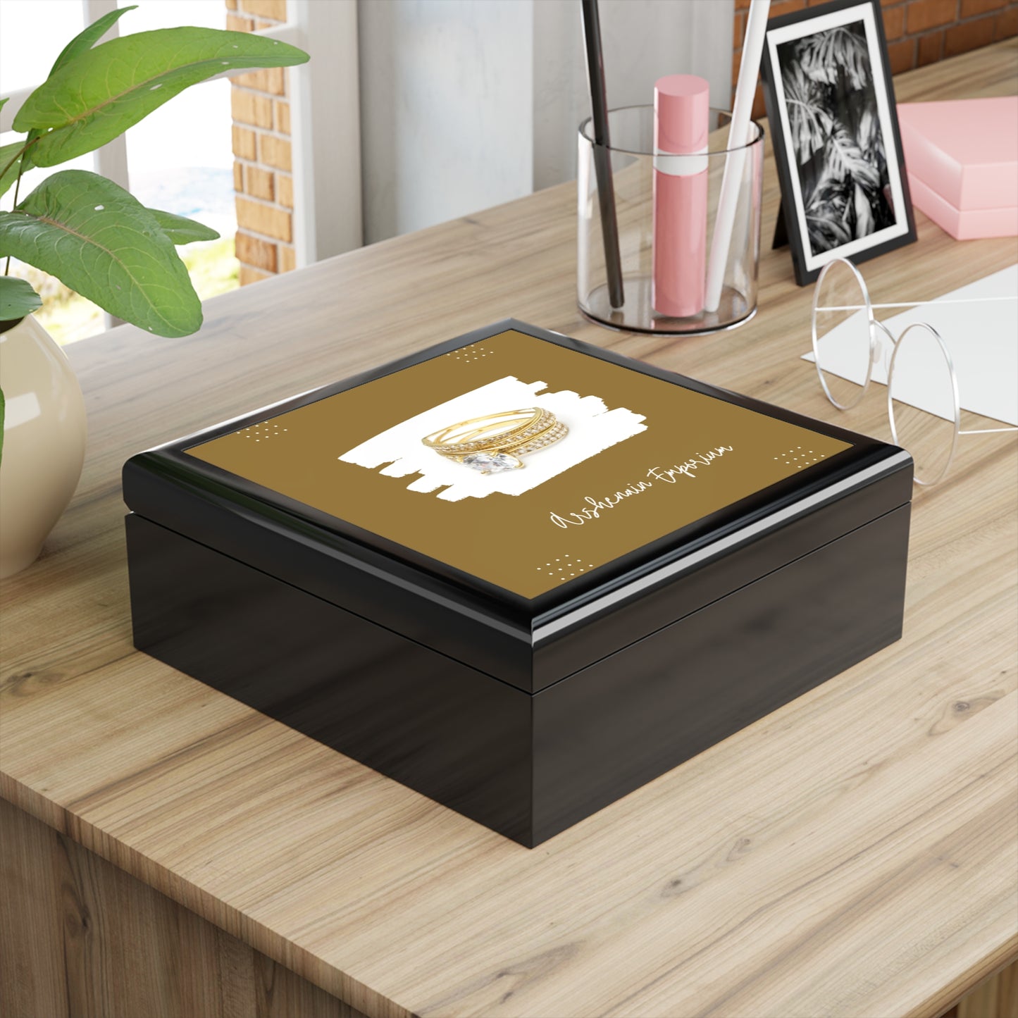 Elegant Jewelry Box for Rings, Personalized Gift for Her, Ring Organizer, Wedding Gift, Keepsake Box
