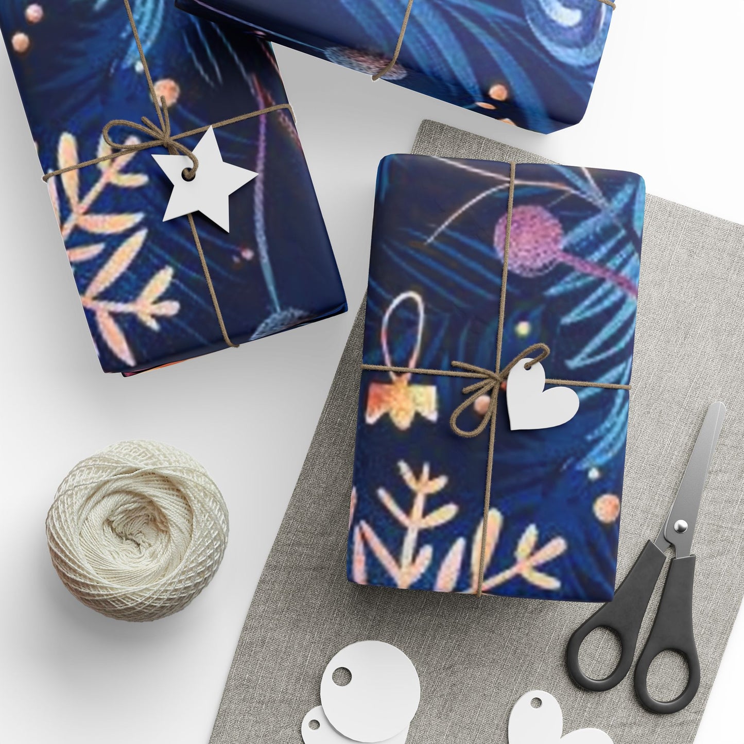Beautifully Festive Wrapping Paper / Unique Gift Wrap for Holidays, Birthdays, Parties, Christmas, New Year Celebrations