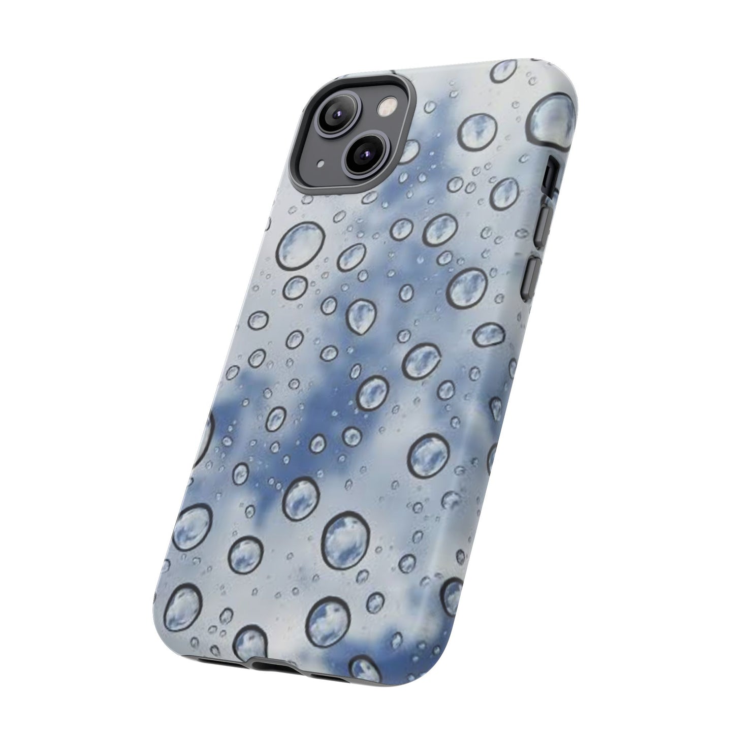 Blue Water Droplet Phone Case, Tough Cases for Protection, Stylish Cellphone Cover, Unique Gifts for Her, Durable and Trendy