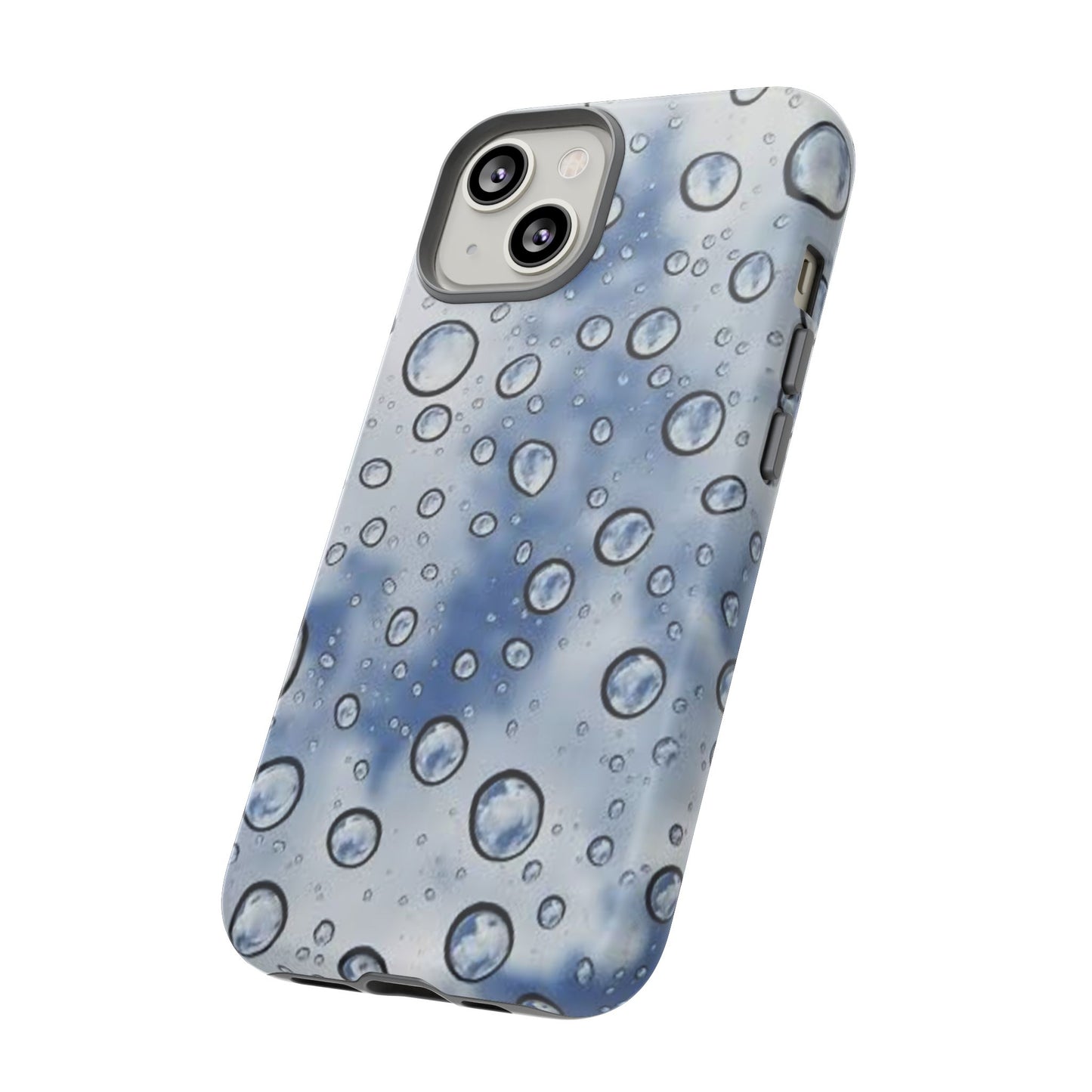 Blue Water Droplet Phone Case, Tough Cases for Protection, Stylish Cellphone Cover, Unique Gifts for Her, Durable and Trendy