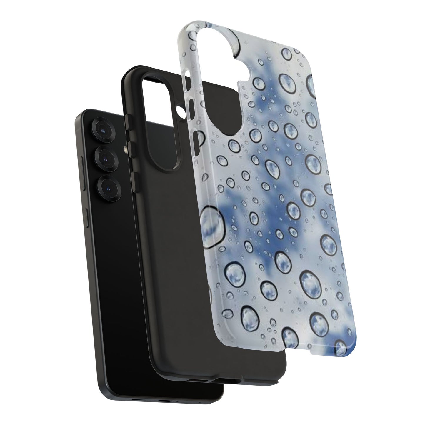Blue Water Droplet Phone Case, Tough Cases for Protection, Stylish Cellphone Cover, Unique Gifts for Her, Durable and Trendy