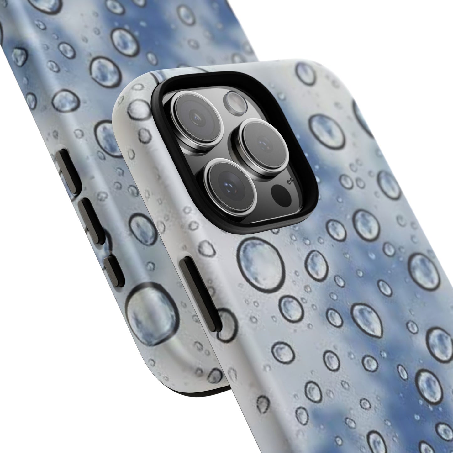 Blue Water Droplet Phone Case, Tough Cases for Protection, Stylish Cellphone Cover, Unique Gifts for Her, Durable and Trendy