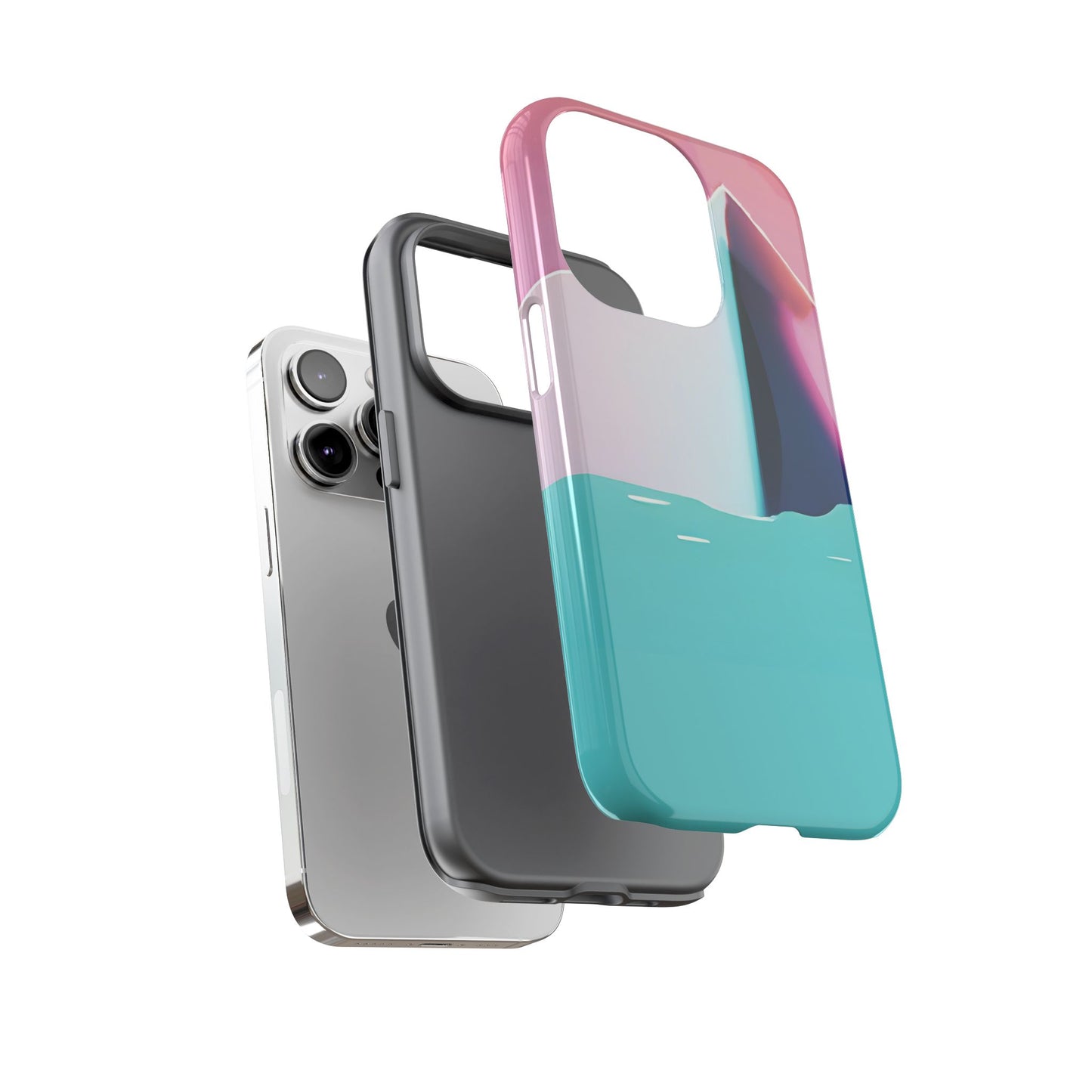 Trendy Phone Case - Abstract Iceberg Design, Phone Cover, Gift for Her, Unique Tech Accessory, Cool Aesthetic