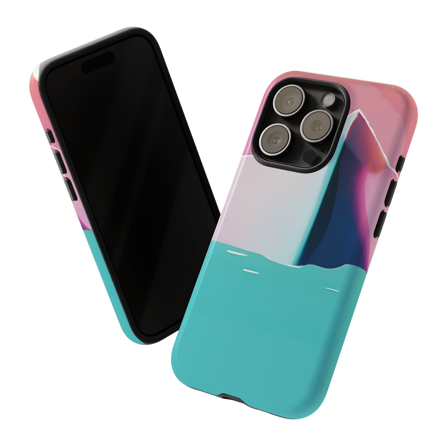 Trendy Phone Case - Abstract Iceberg Design, Phone Cover, Gift for Her, Unique Tech Accessory, Cool Aesthetic