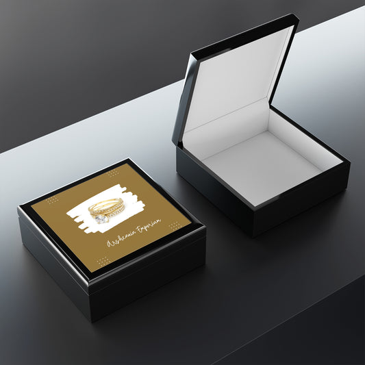 Elegant Jewelry Box for Rings, Personalized Gift for Her, Ring Organizer, Wedding Gift, Keepsake Box