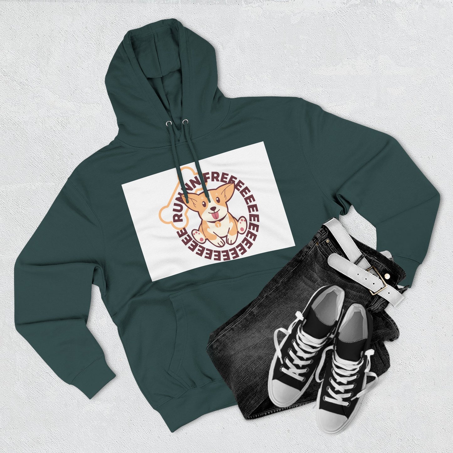 Cute Corgi Hoodie with Fun Text, Cozy Sweatshirt for Dog Lovers, Perfect Gift for Birthdays and Holidays, Fleece Sweatshirt