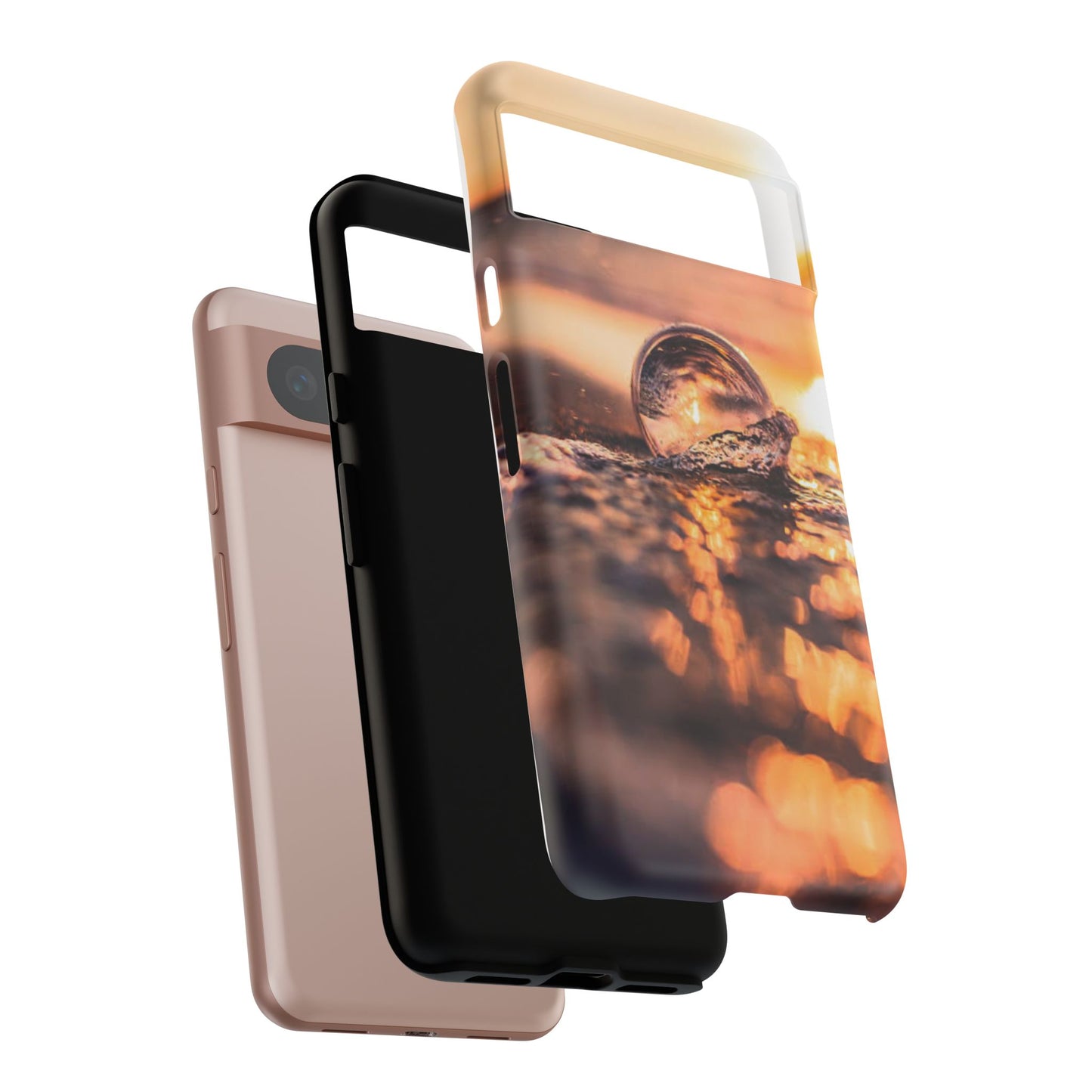 Sunset Bubble Phone Case, Tough Cases, Beach Lover Gift, Summer Vibes, Cell Phone Accessories, Unique Design, Nature Photography