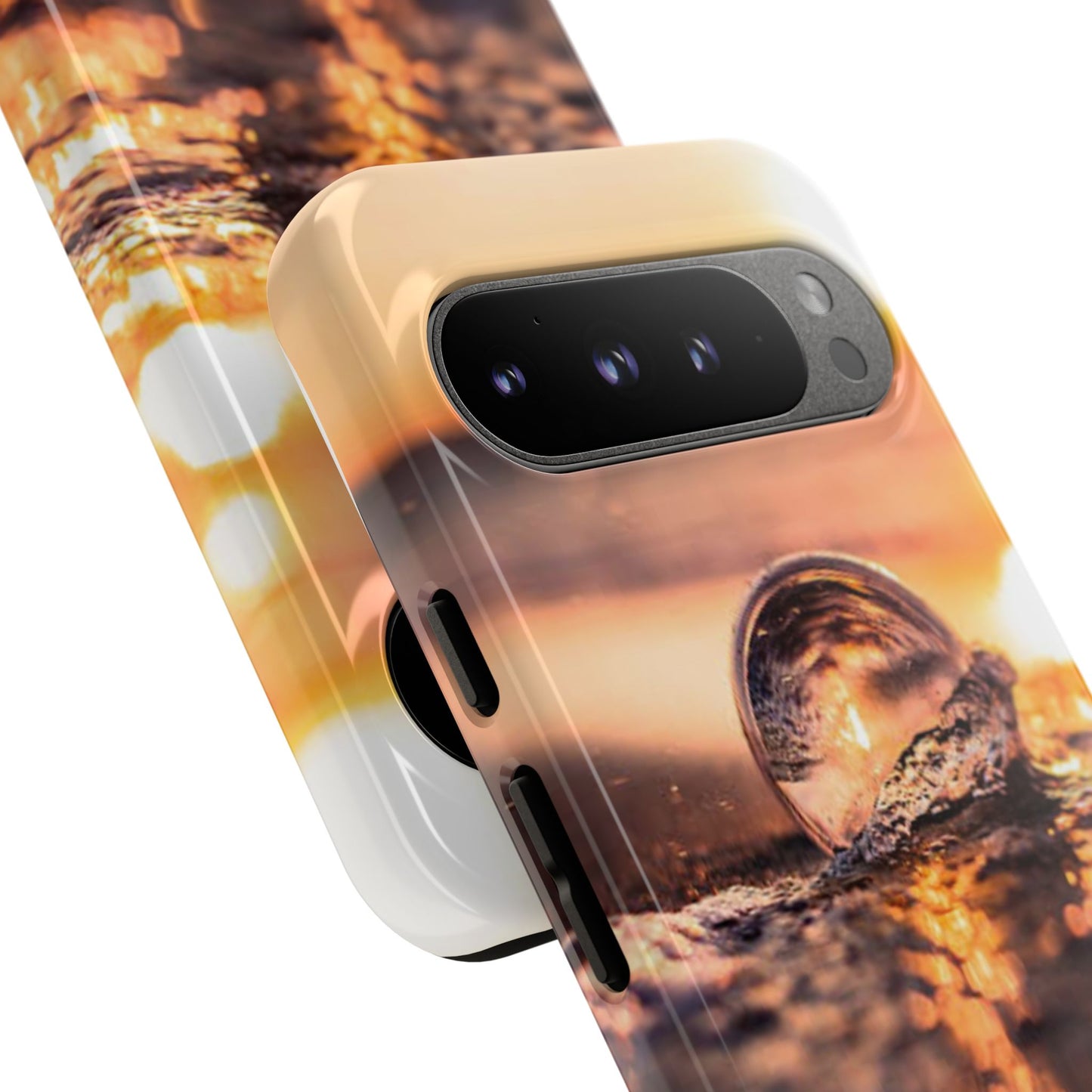 Sunset Bubble Phone Case, Tough Cases, Beach Lover Gift, Summer Vibes, Cell Phone Accessories, Unique Design, Nature Photography