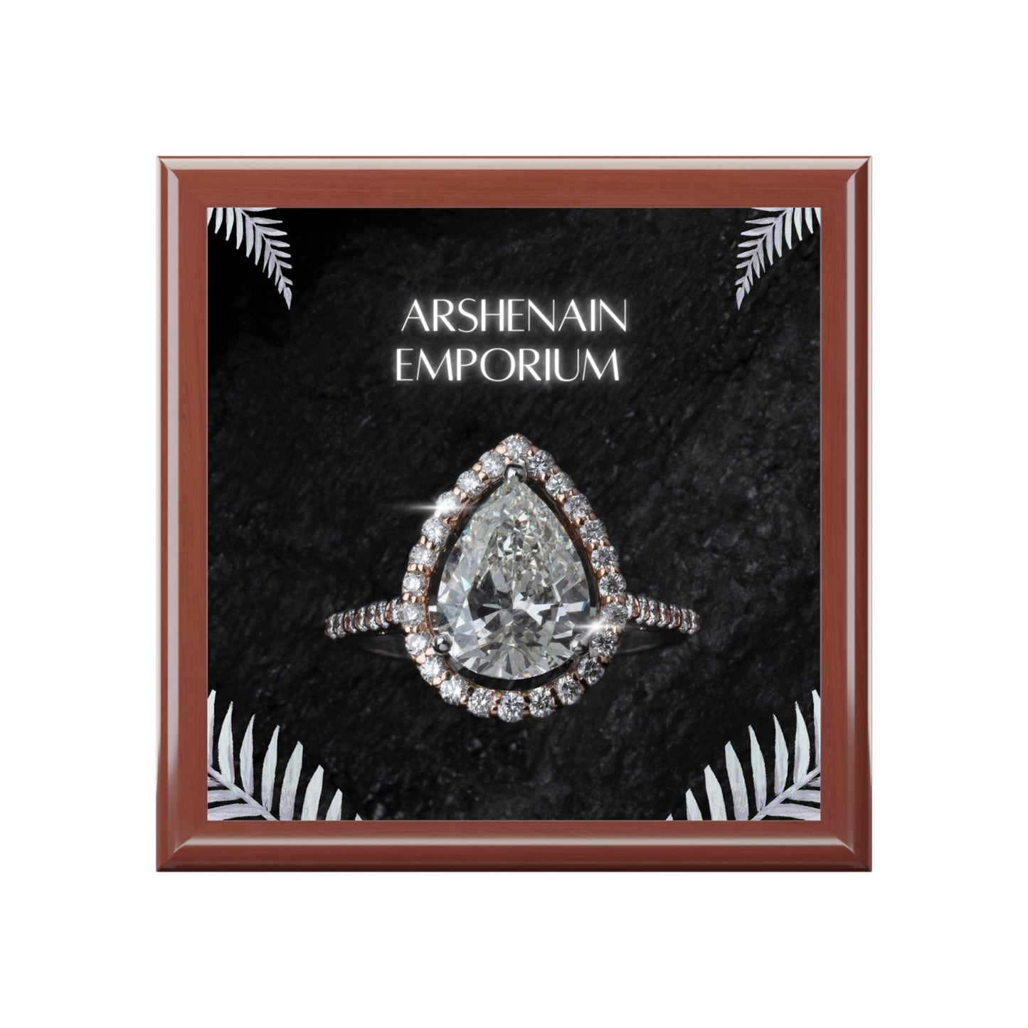 Elegant Jewelry Box with Sparkling Design - Perfect for Gifts, Ring Storage, Home Décor, Wedding Keepsakes, Anniversary Present