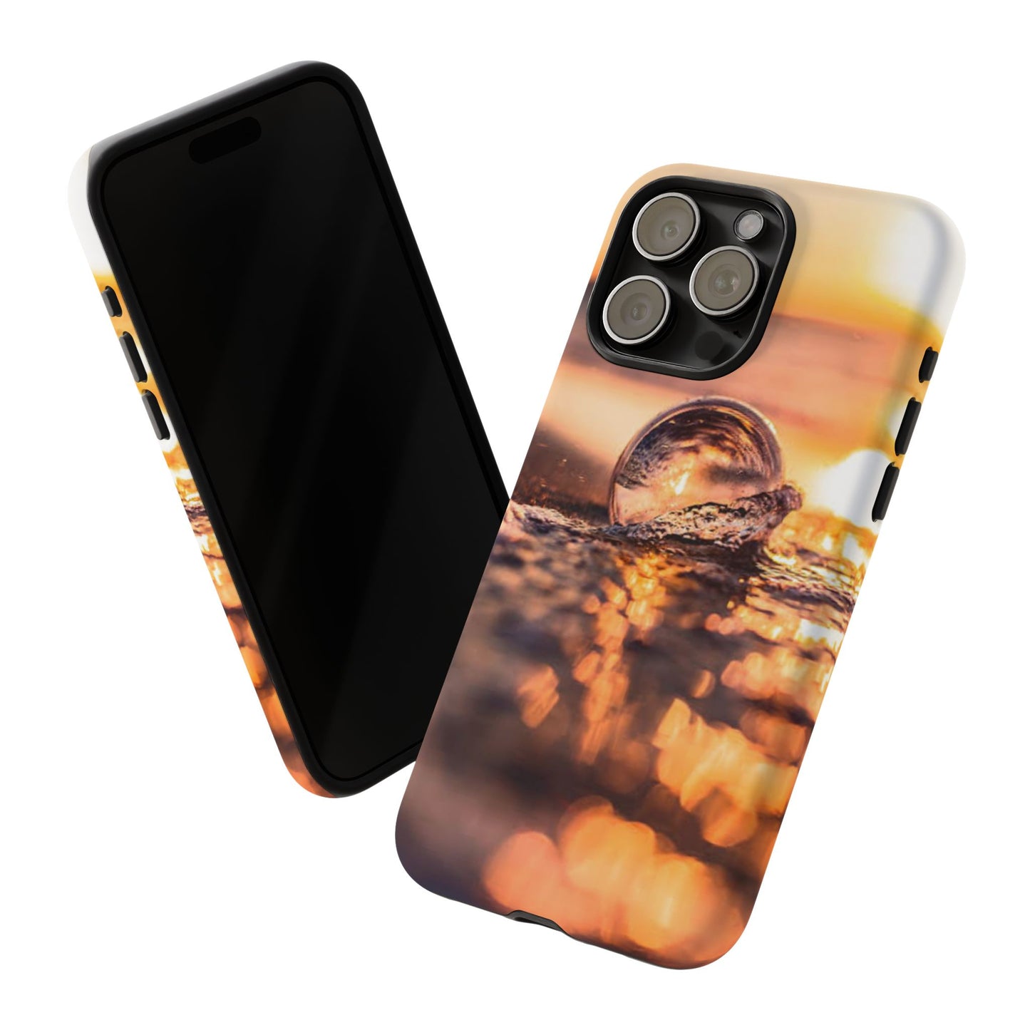 Sunset Bubble Phone Case, Tough Cases, Beach Lover Gift, Summer Vibes, Cell Phone Accessories, Unique Design, Nature Photography