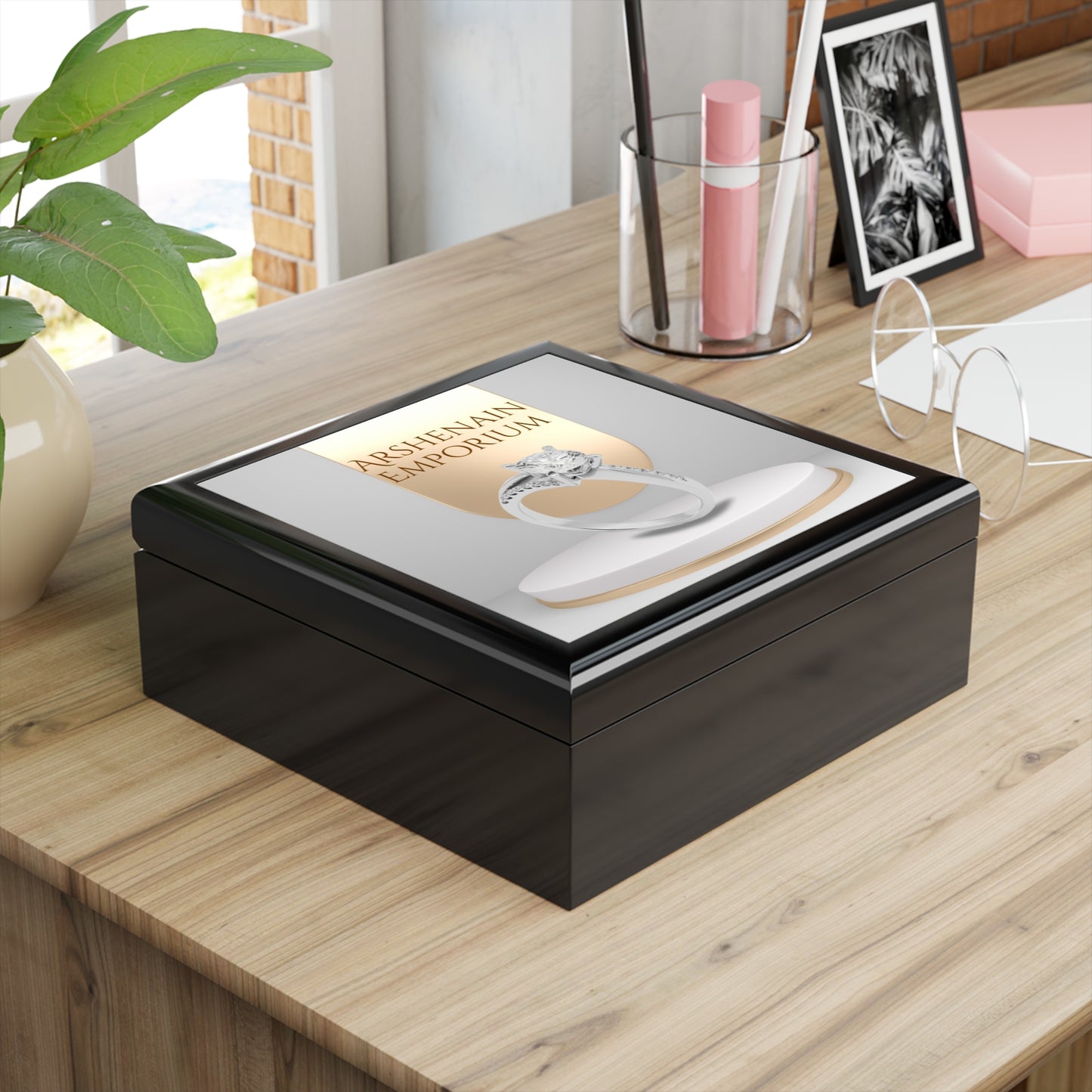 Elegant Jewelry Box for Rings, Perfect Gift for Anniversaries, Birthdays, Brides, Jewelry Organizer, Keepsake Storage