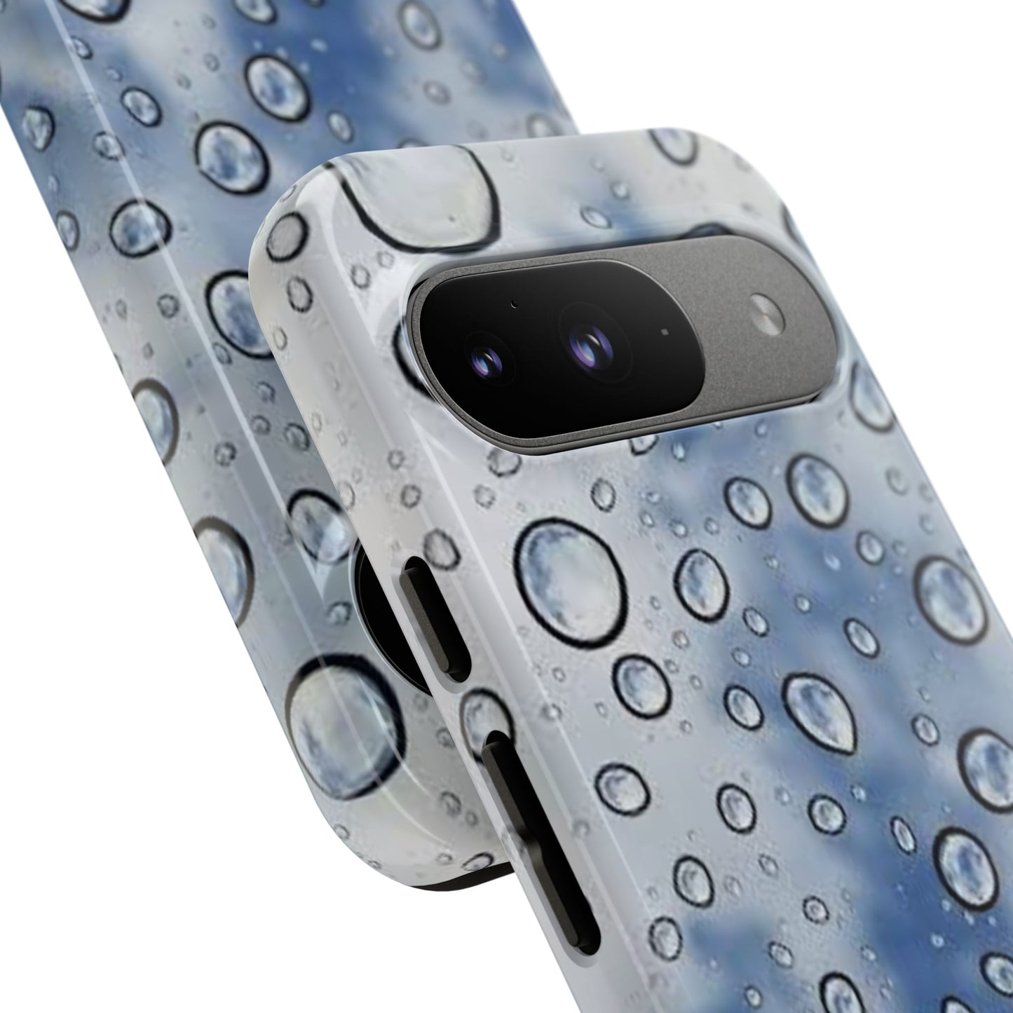 Blue Water Droplet Phone Case, Tough Cases for Protection, Stylish Cellphone Cover, Unique Gifts for Her, Durable and Trendy