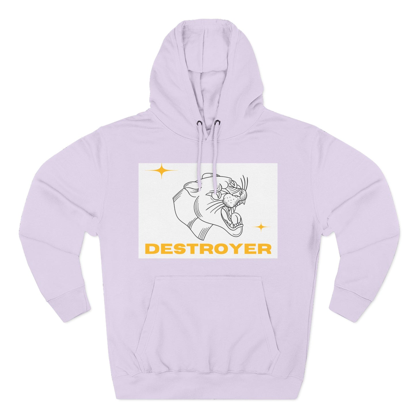 Three-Panel Fleece Hoodie with DESTROYER Design, Cozy Streetwear for Every Occasion, Perfect Gift for Friends, Fun Graphic Hoodie, [...]