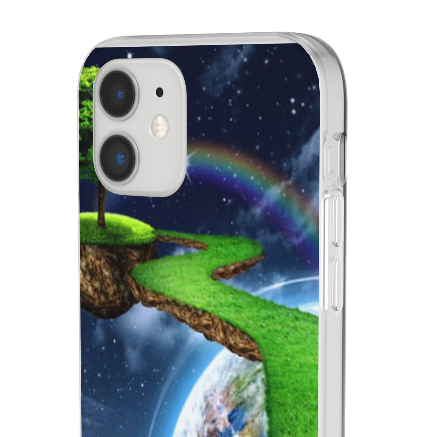 Dreamy Landscape Phone Case, Eco-Friendly Cell Phone Cover, Nature Inspired Gift, Aesthetic Mobile Case, Vibrant Rainbow Design