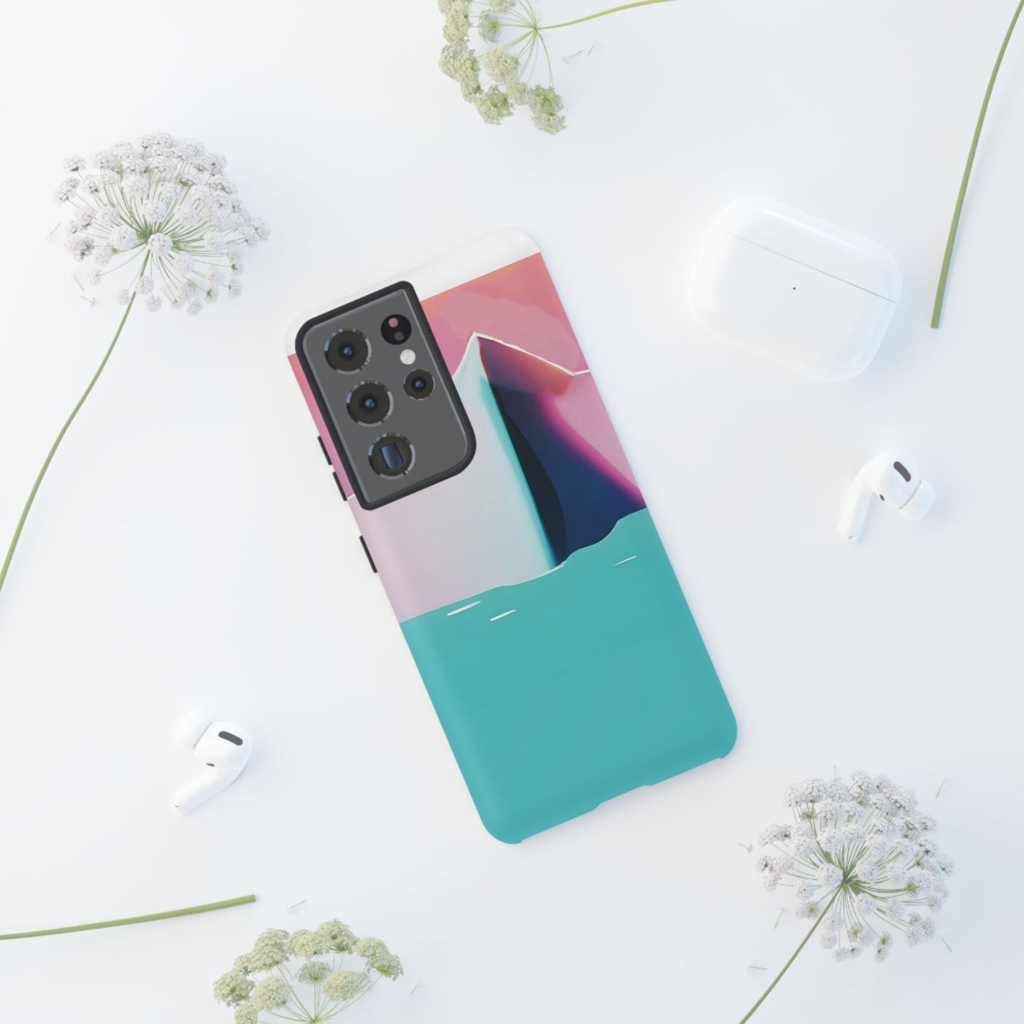 Trendy Phone Case - Abstract Iceberg Design, Phone Cover, Gift for Her, Unique Tech Accessory, Cool Aesthetic