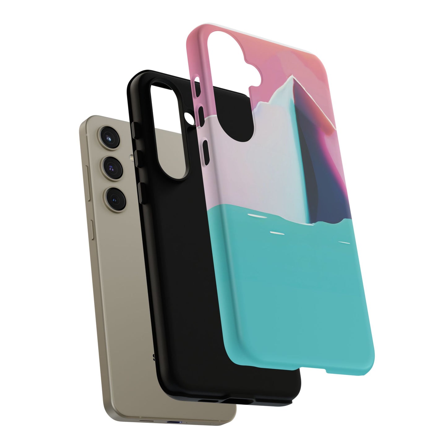 Trendy Phone Case - Abstract Iceberg Design, Phone Cover, Gift for Her, Unique Tech Accessory, Cool Aesthetic