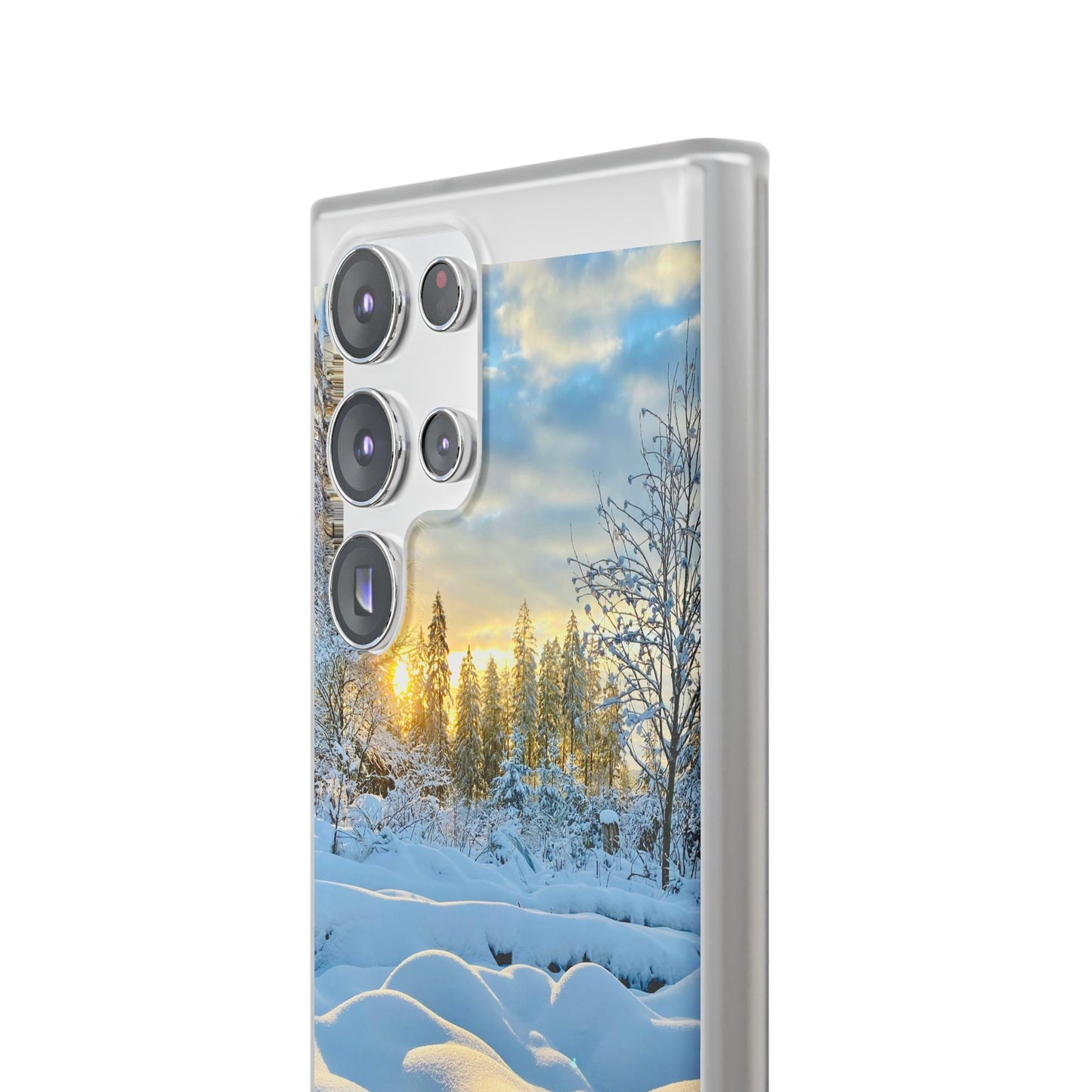 Winter Landscape Flexi Cases, Nature Phone Cover, Scenic Case, Holiday Gift, Seasonal Accessory, Outdoor Lover's Item