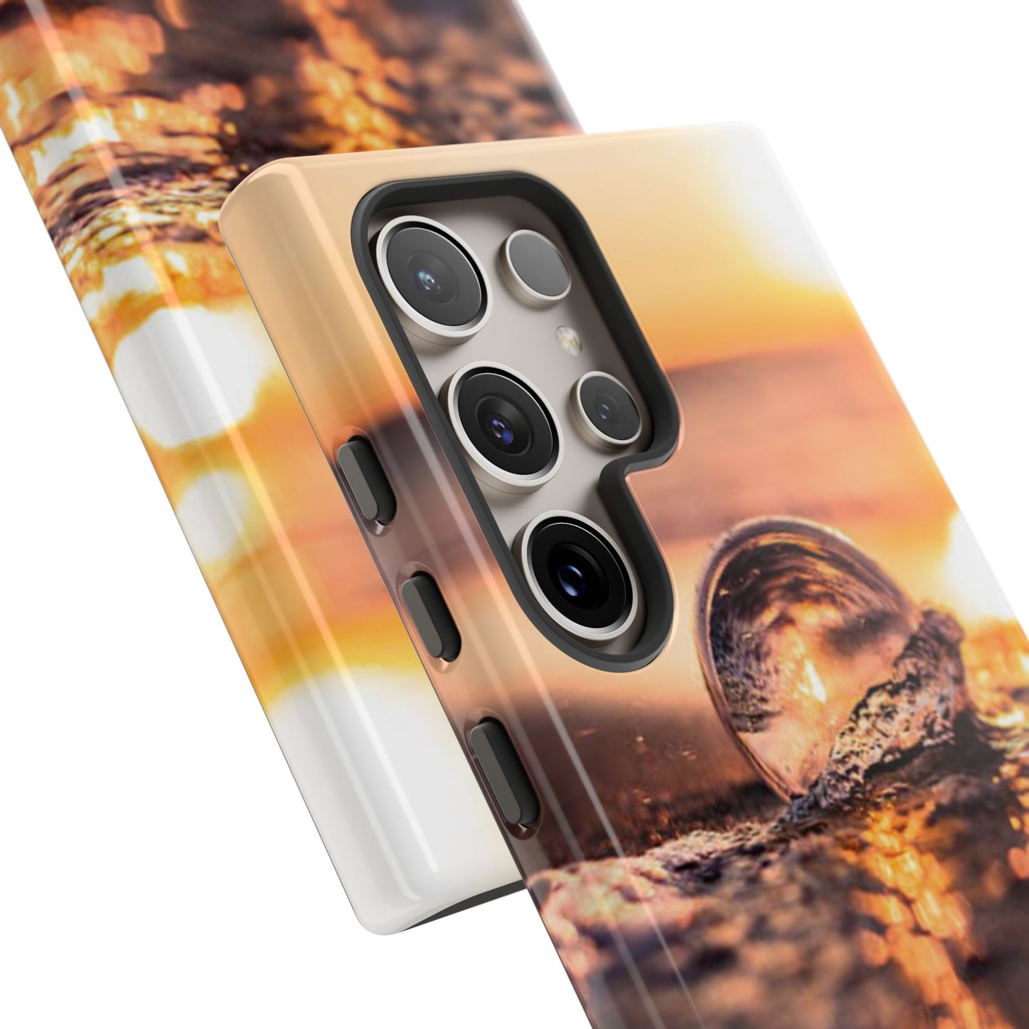 Sunset Bubble Phone Case, Tough Cases, Beach Lover Gift, Summer Vibes, Cell Phone Accessories, Unique Design, Nature Photography