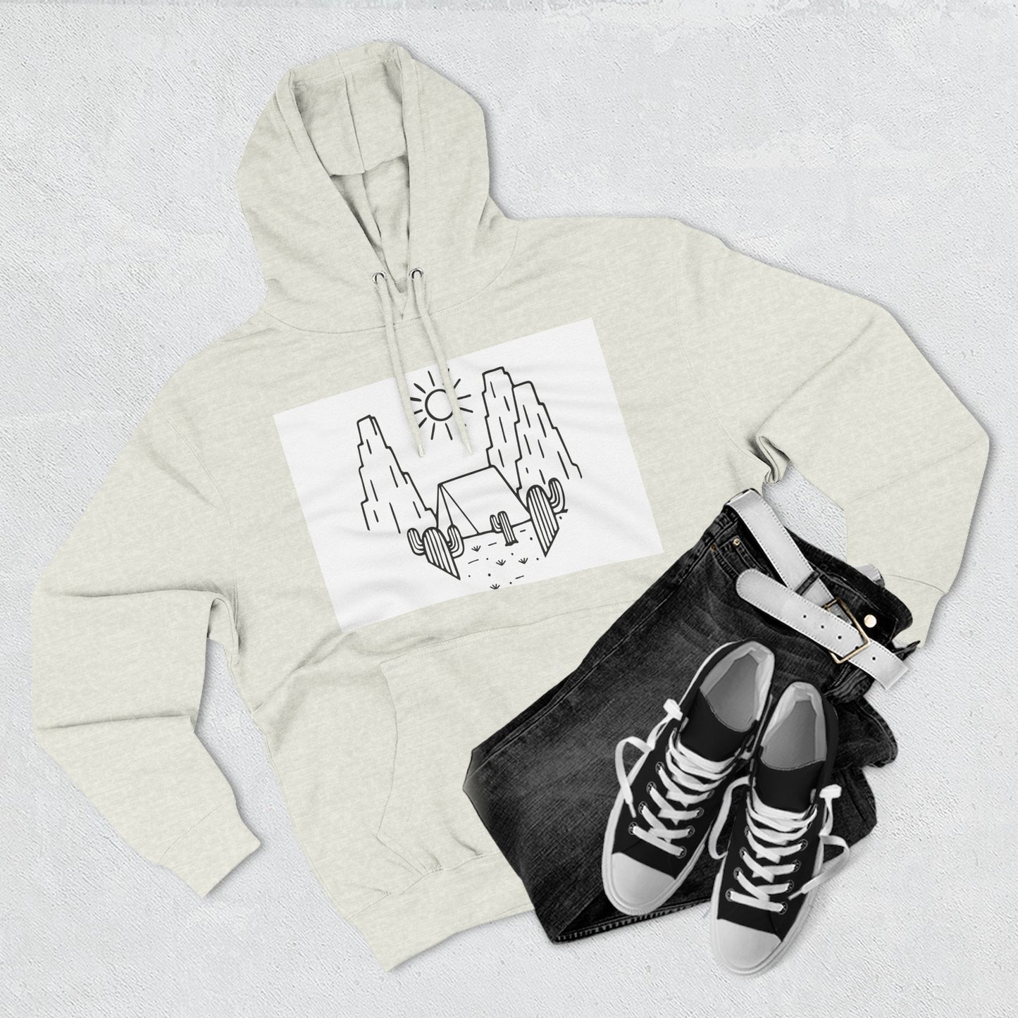 Cozy Adventure Hoodie, Graphic Fleece Pullover, Outdoor Fun Apparel, Gift for Nature Lovers, Travel Companion