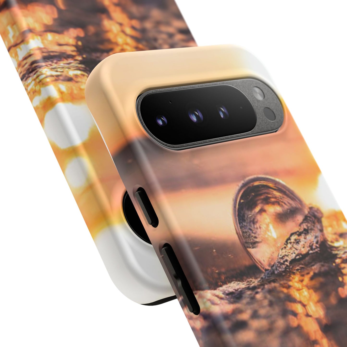 Sunset Bubble Phone Case, Tough Cases, Beach Lover Gift, Summer Vibes, Cell Phone Accessories, Unique Design, Nature Photography