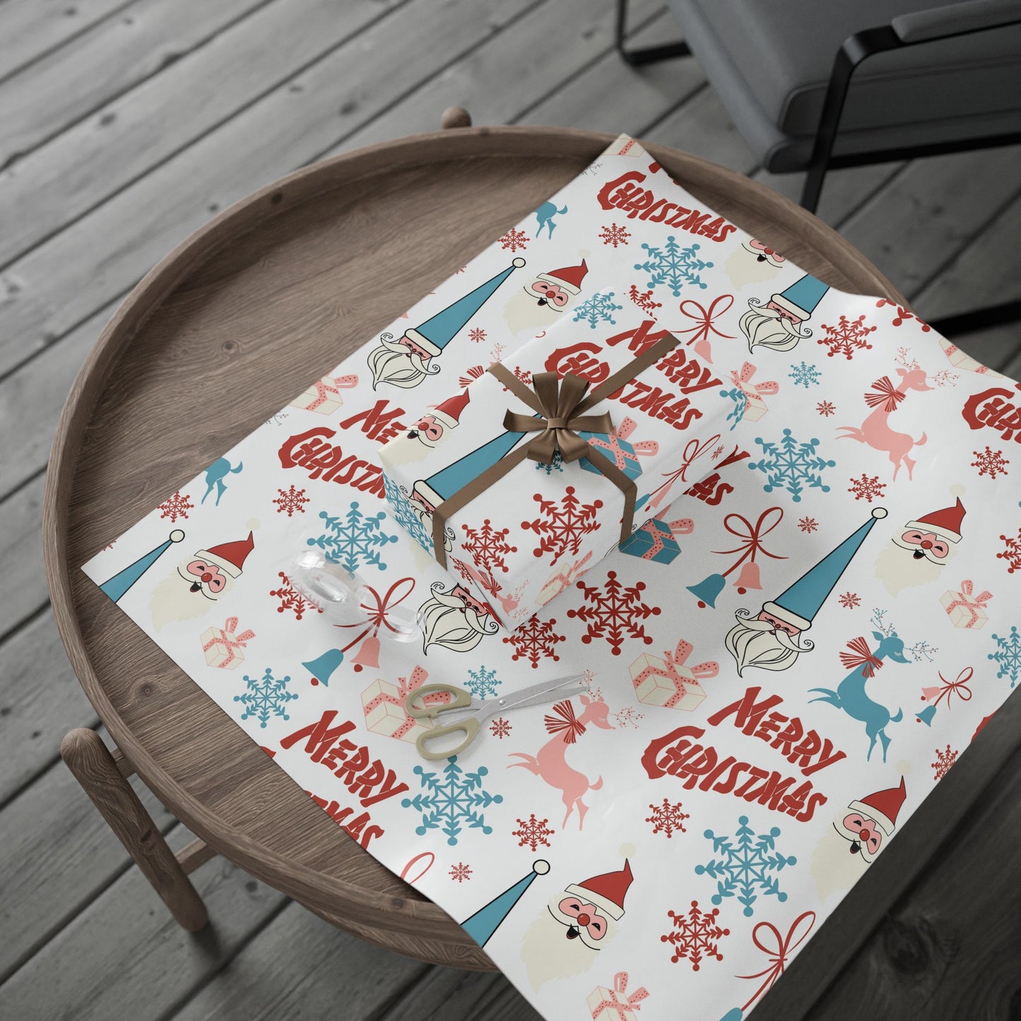 Christmas Whimsical Gift Wrapping Paper - Perfect for Birthdays, Holidays, and Special Occasions - Cute Designs for Presents, Crafts, Decor