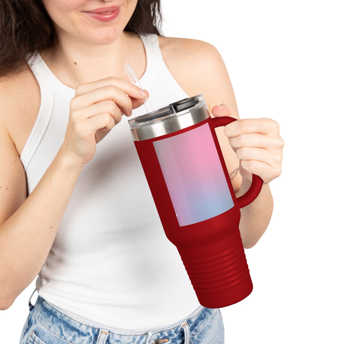Vibrant Insulated Travel Mug for On-the-Go, 40oz Coffee Tumbler, Unique Color Gradient, Perfect for Road Trips, Gifts for Travelers, [...]