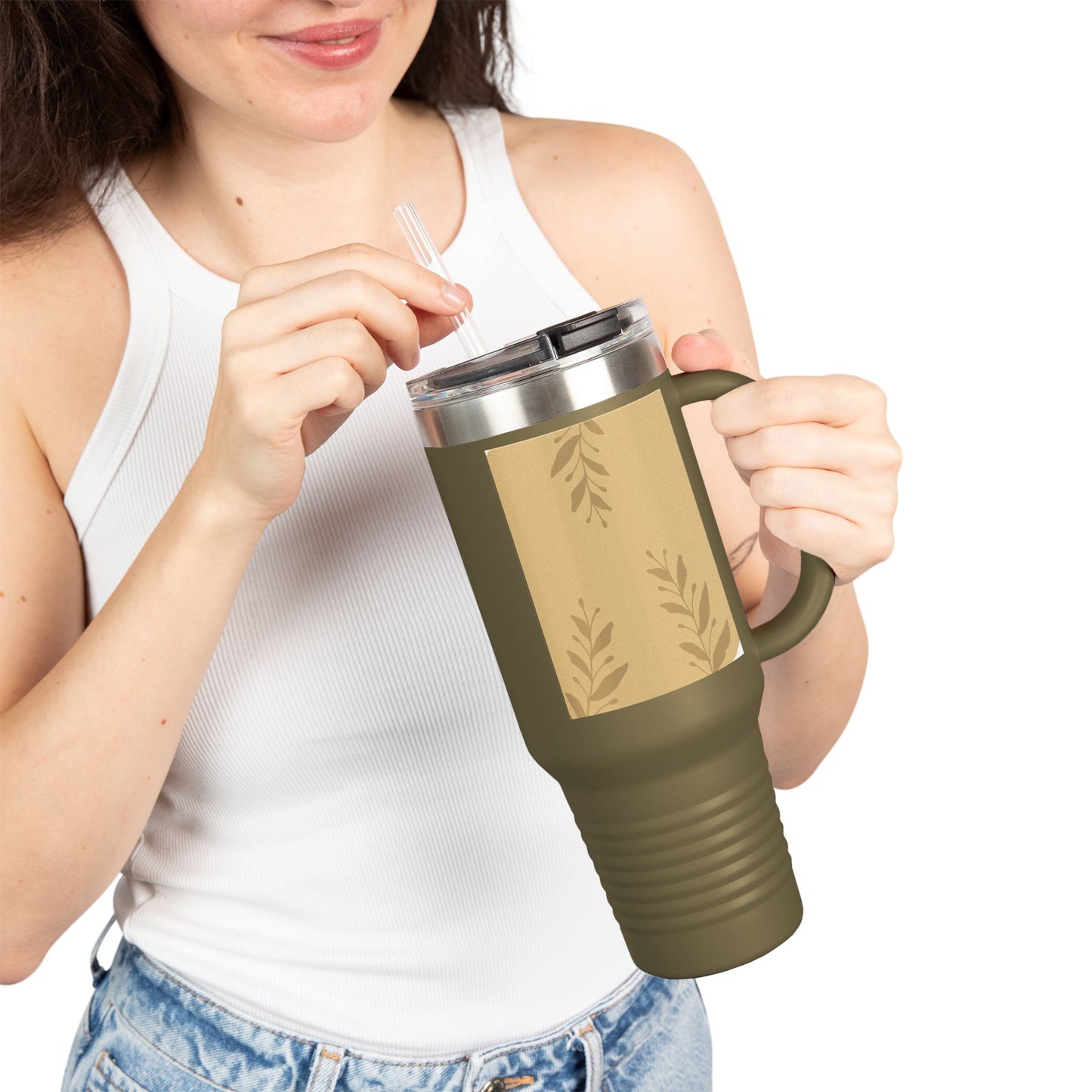 Insulated Travel Mug - 40oz, Perfect for Adventures, Outdoor Activities, Gifts for Coffee Lovers, Summer Picnics, and Road Trips