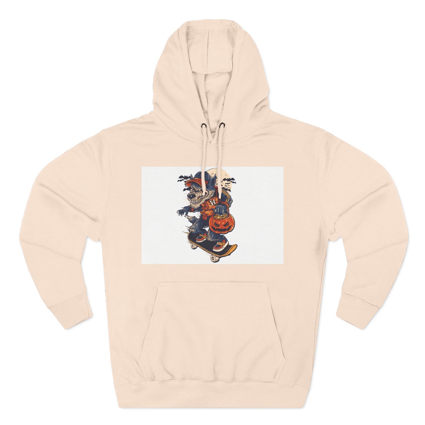 Fleece Hoodie with Halloween Design, Cozy Sweatshirt, Fall Fashion, Gift for Her, Casual Layering