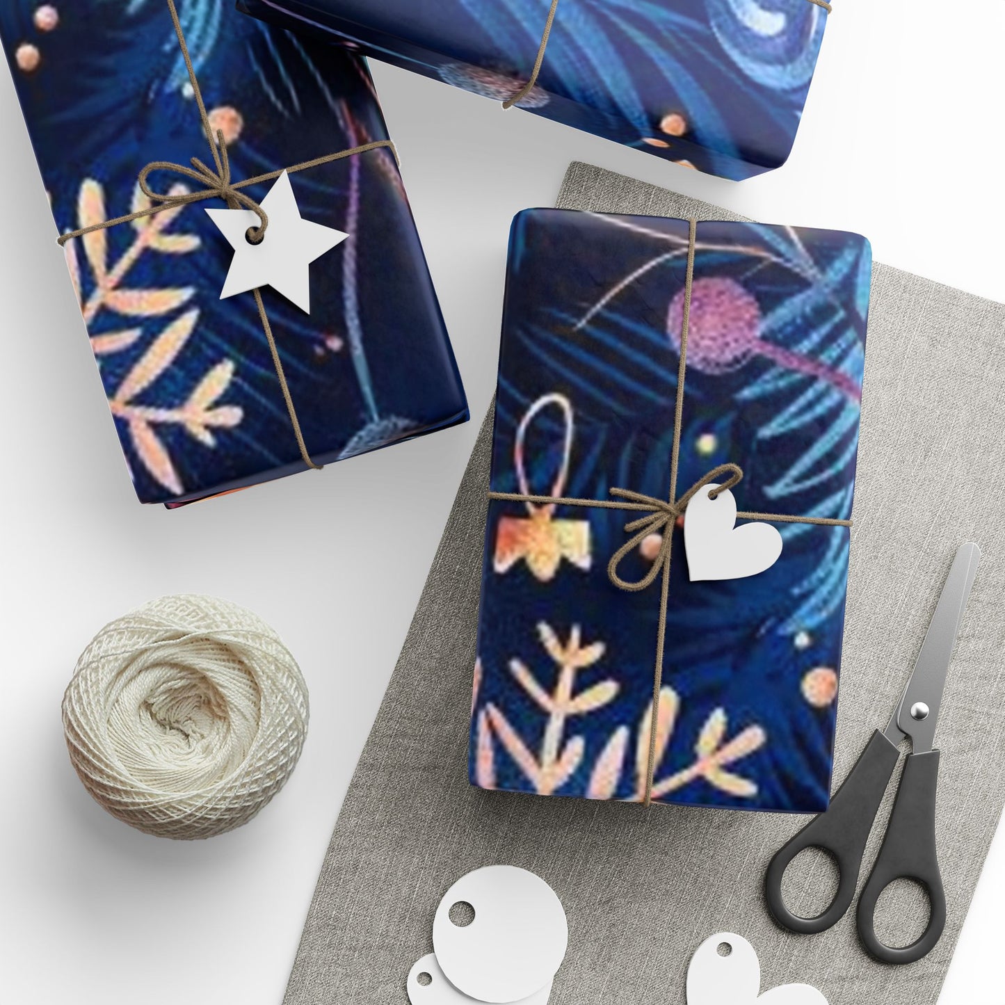 Beautifully Festive Wrapping Paper / Unique Gift Wrap for Holidays, Birthdays, Parties, Christmas, New Year Celebrations