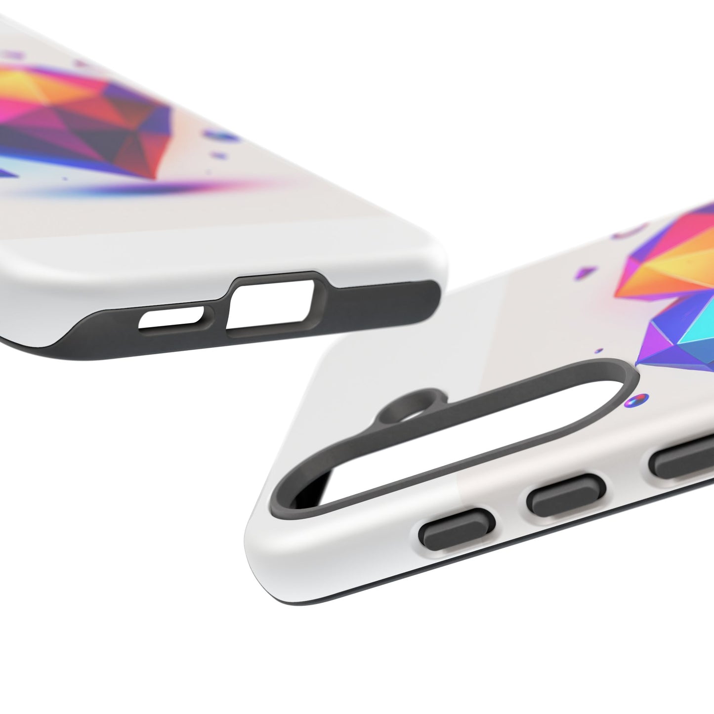 Vibrant Heart Phone Case, Tough Cases, Colorful Phone Cover, Unique Protector, Gift for Her, Cute Accessory