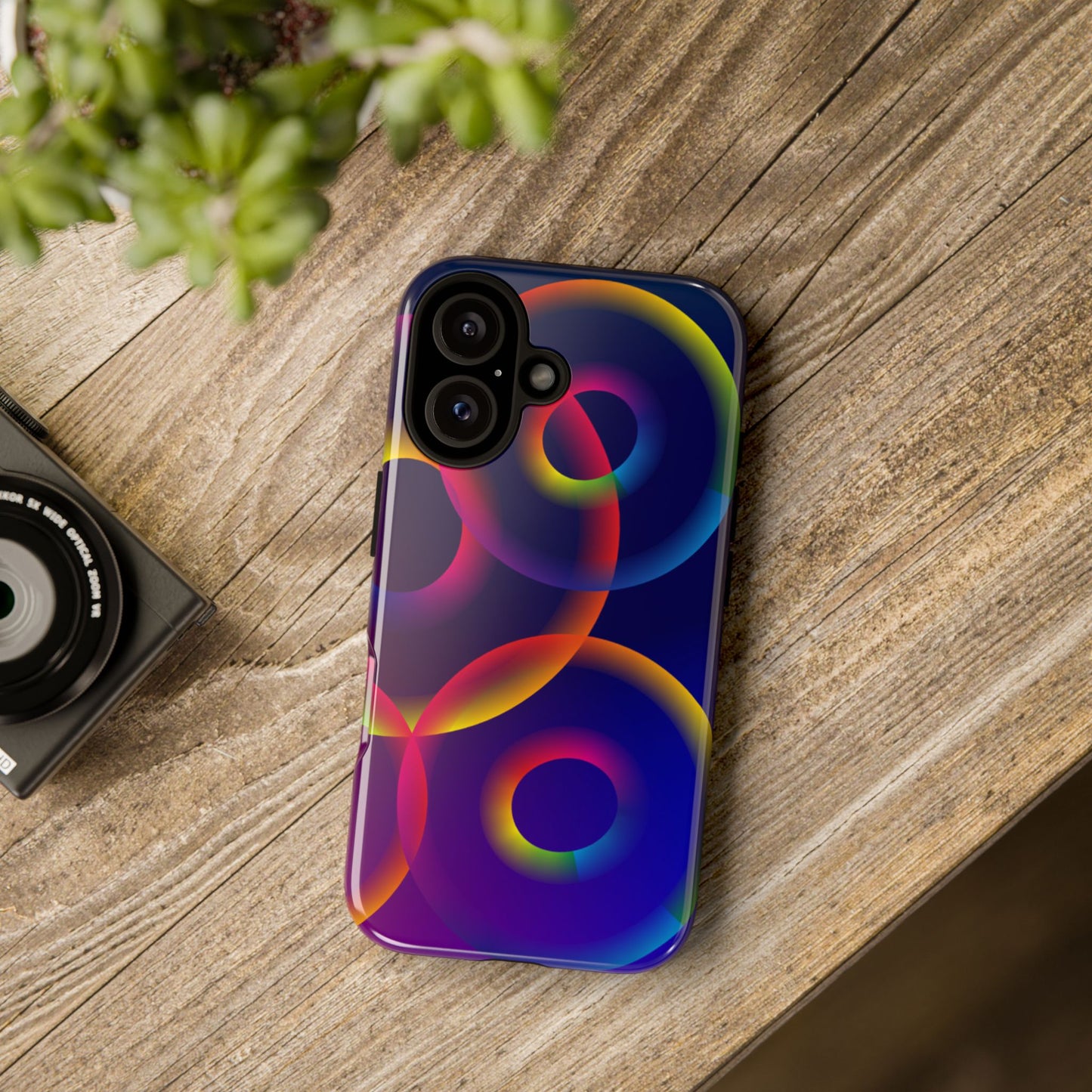 Colorful Phone Case with Abstract Designs, Tough Cases for Your Phone, Unique Phone Accessories, Gift for Tech Lovers, Vibrant Cell [...]