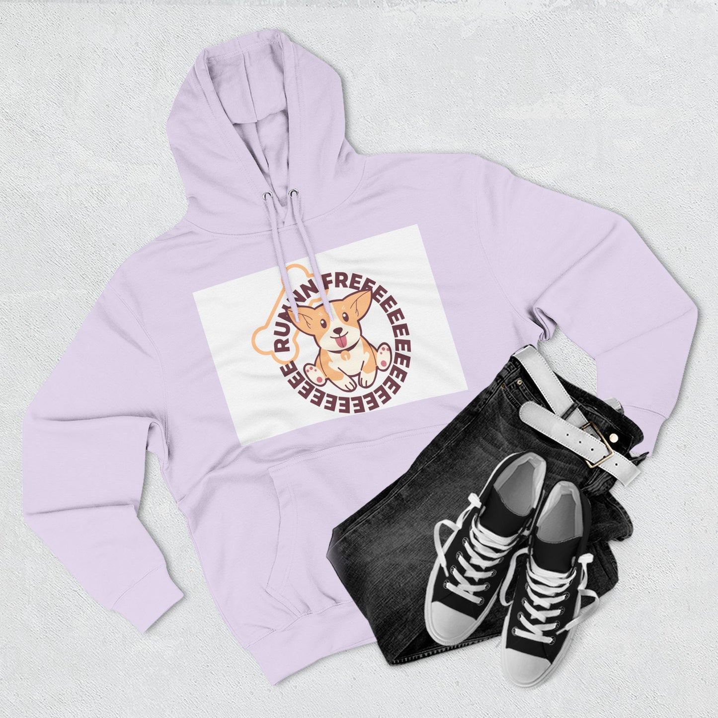 Cute Corgi Hoodie with Fun Text, Cozy Sweatshirt for Dog Lovers, Perfect Gift for Birthdays and Holidays, Fleece Sweatshirt