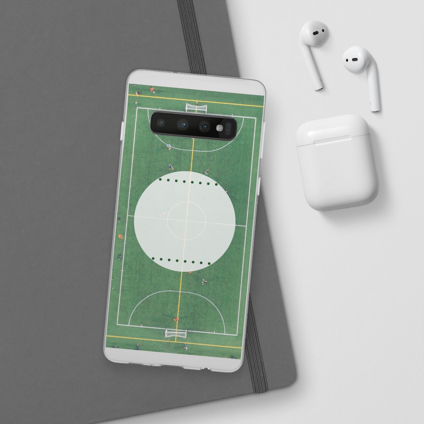 Soccer Field Phone Cases, Sporty Flexi Cases for Sports Lovers, Gift for Athletes, Unique Phone Cover, Perfect for Game Day