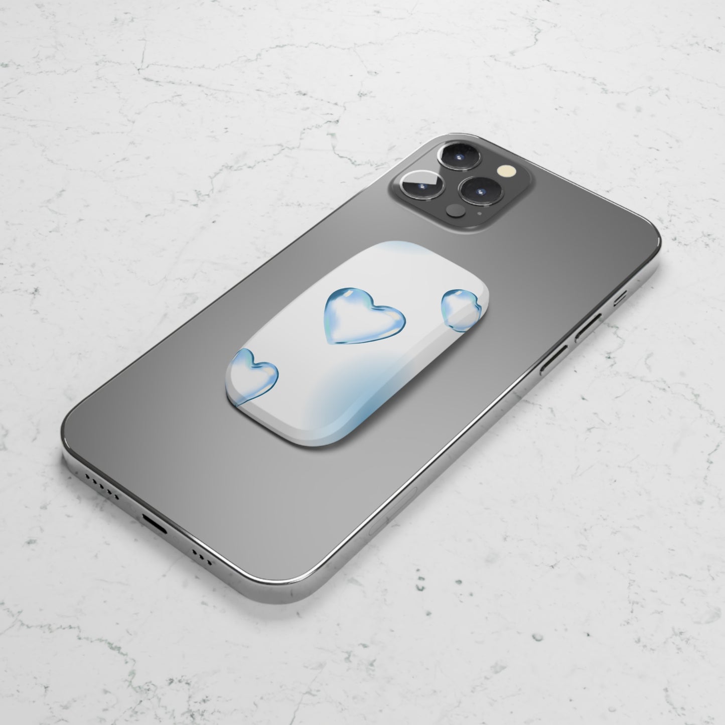 Heart-Themed Phone Grip, Cute Accessory for Teens, Adjustable Pop Socket, Ideal Gift for Friends, Trendy Phone Stand